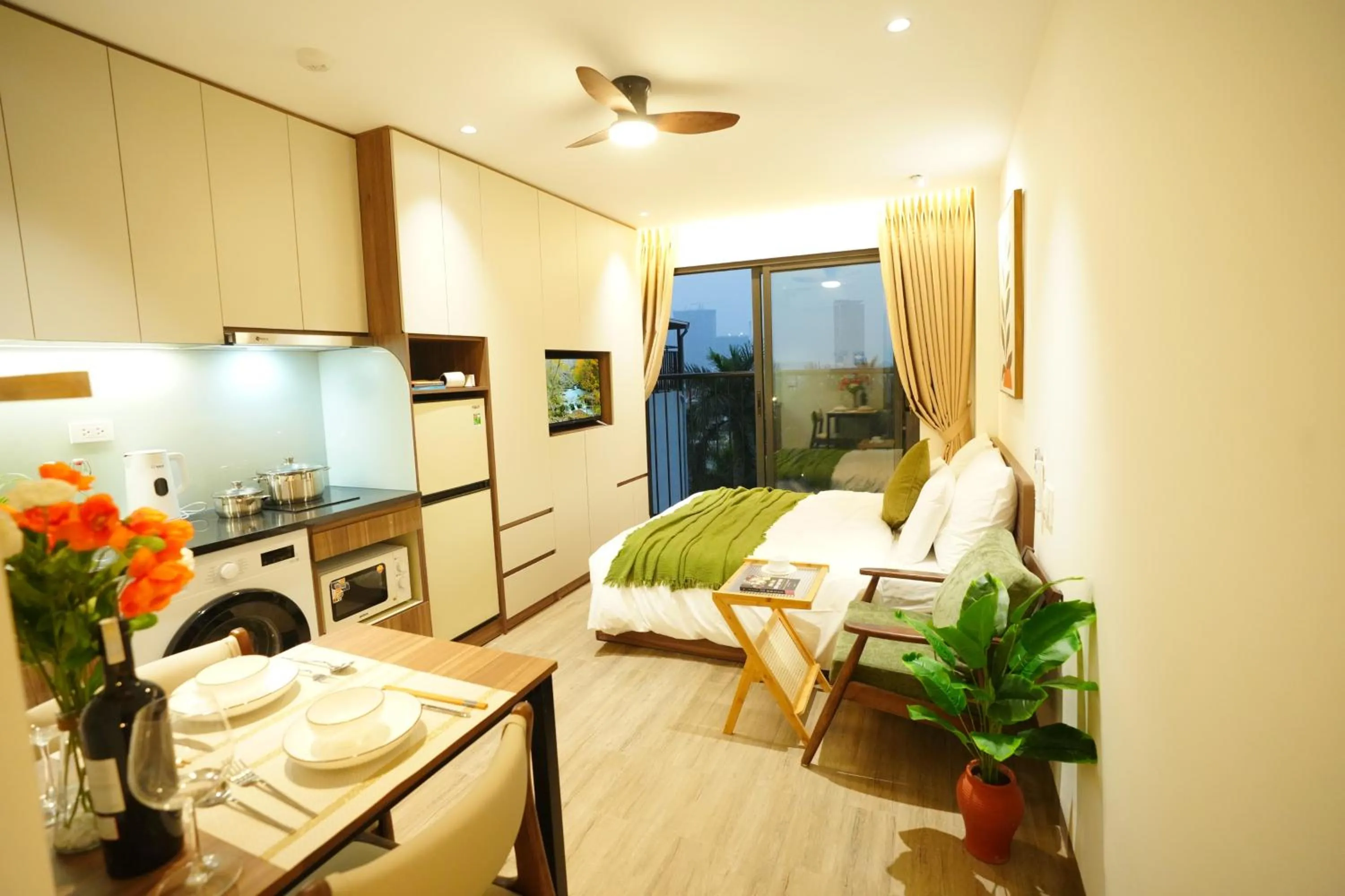Bed in Aurelia Apartments