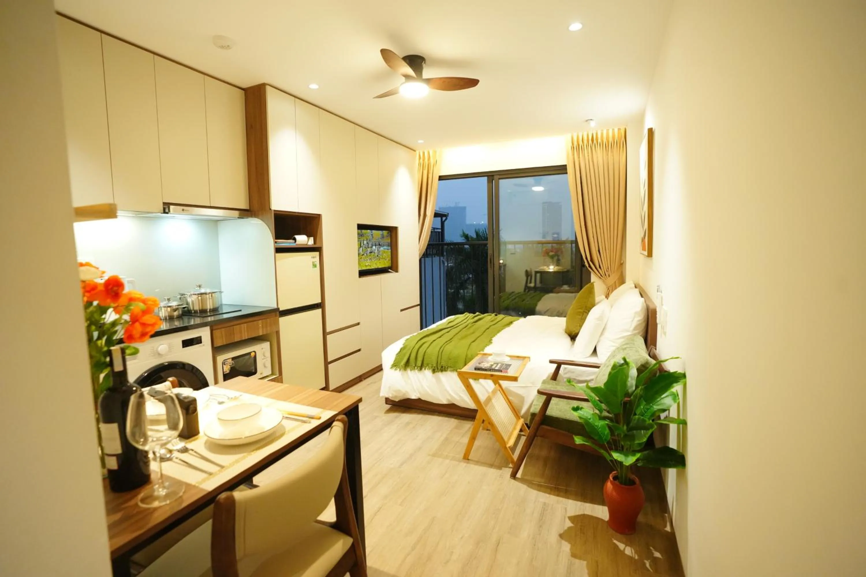 Bed in Aurelia Apartments