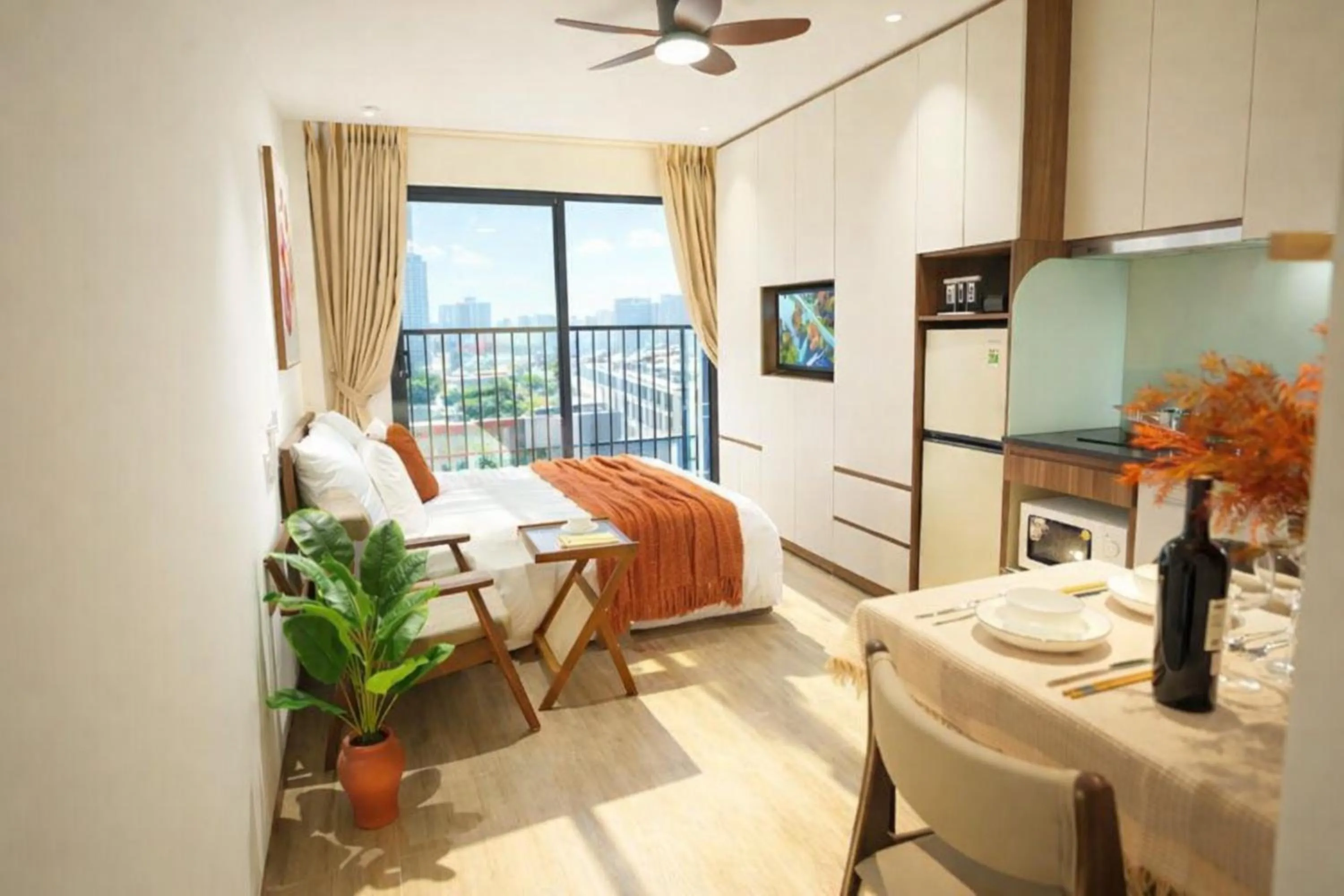 Bed in Aurelia Apartments