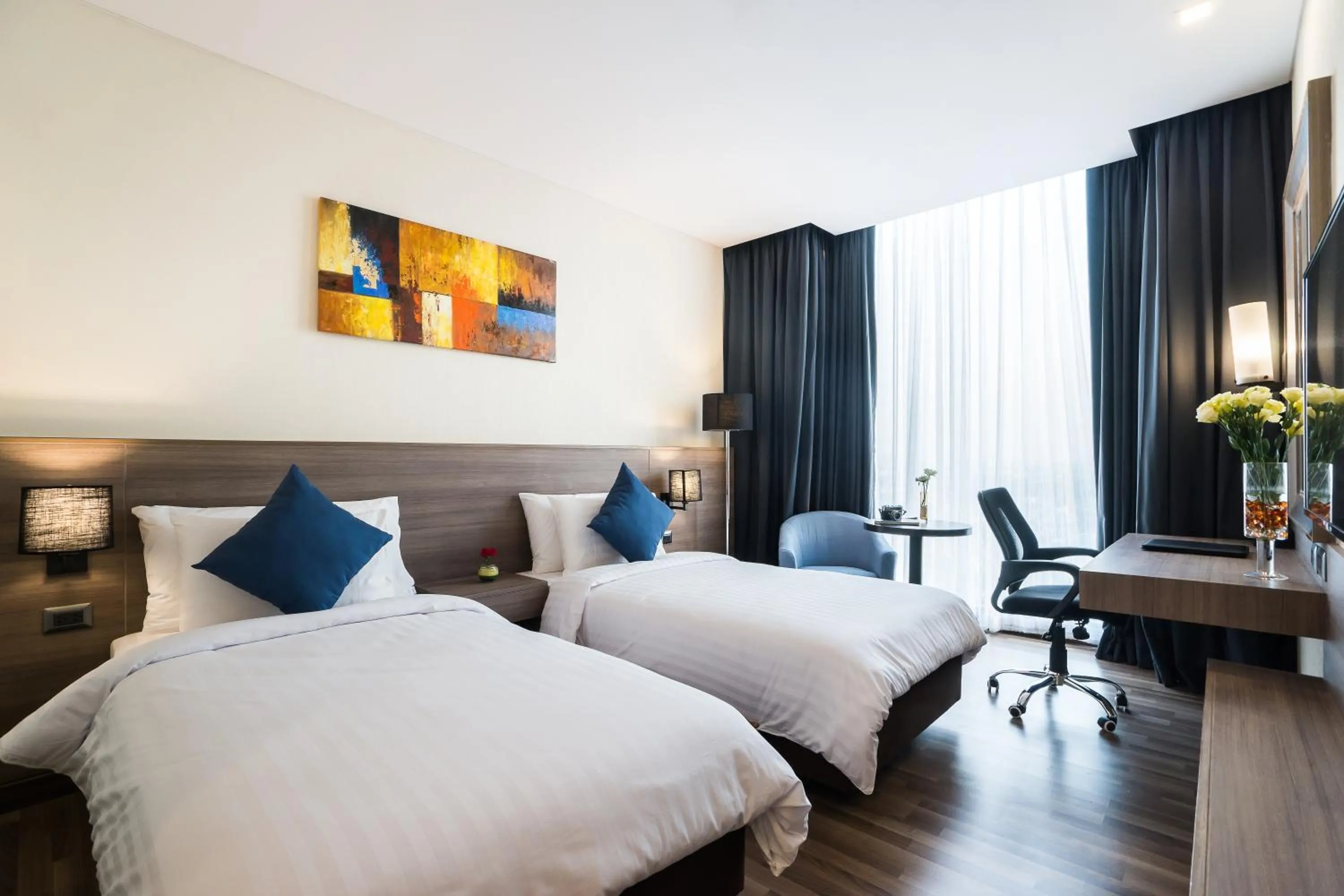 Photo of the whole room, Bed in Best Western Plus Wanda Grand Hotel