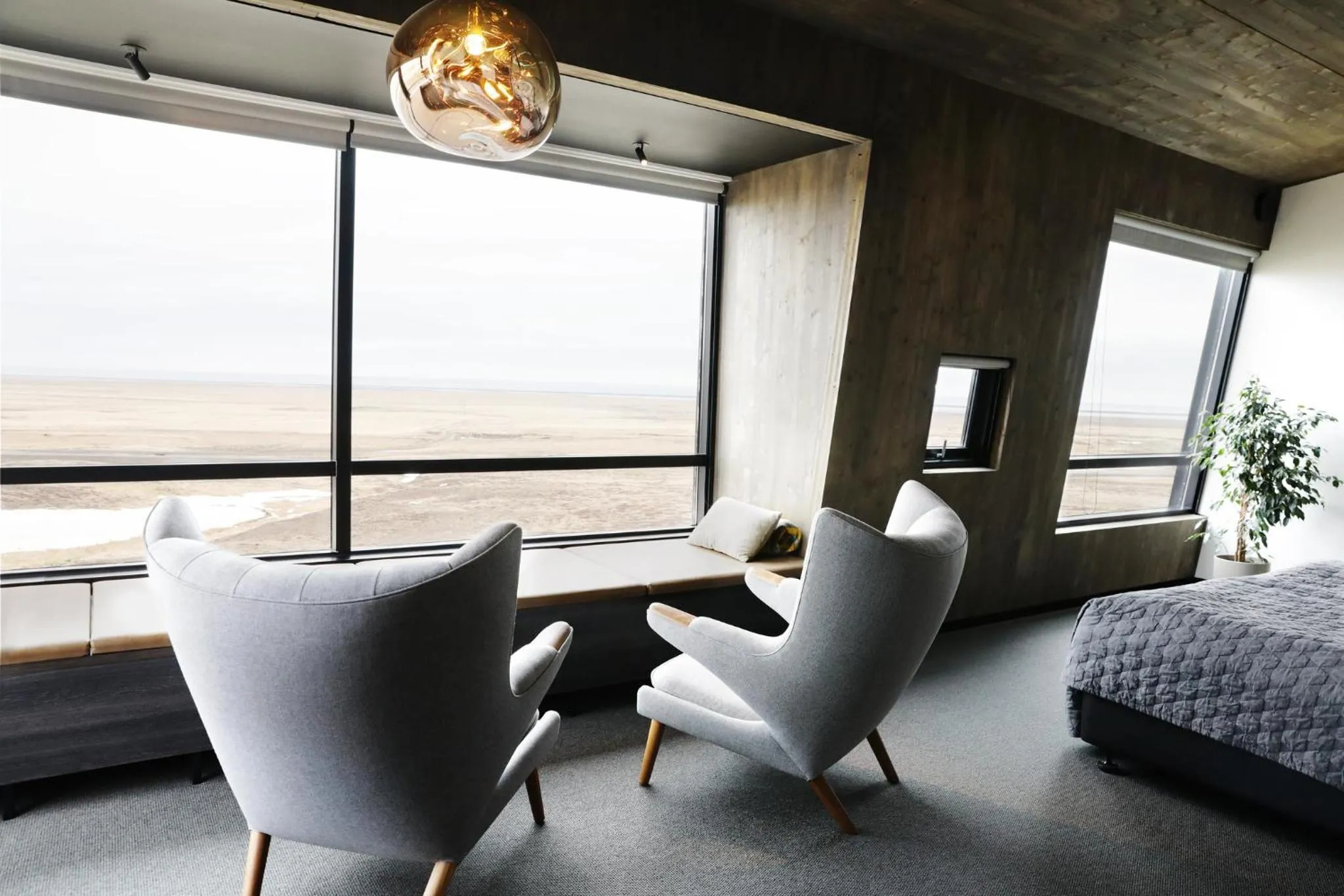 Living room, Bed in Fosshotel Glacier Lagoon
