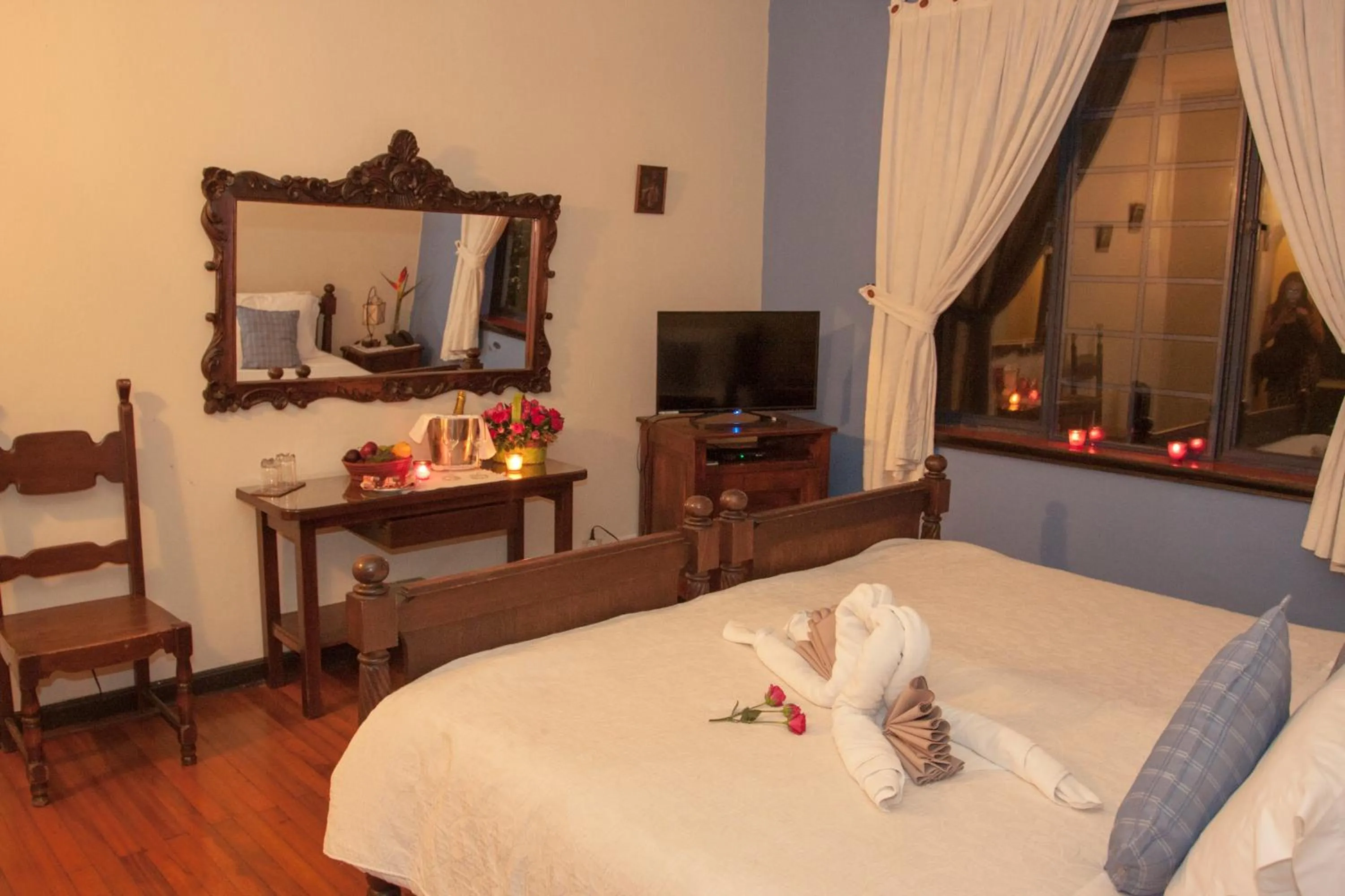 Bed in El Refugio Hotel & Spa