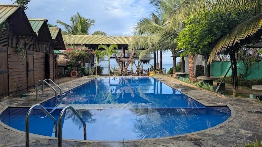 Swimming pool in Villa Sri Beach Ayurveda Retreat