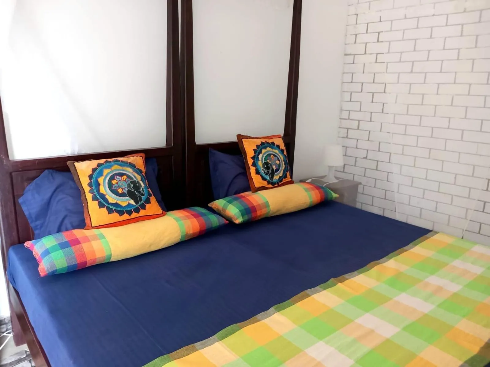 Bed in Villa Sri Beach Ayurveda Retreat