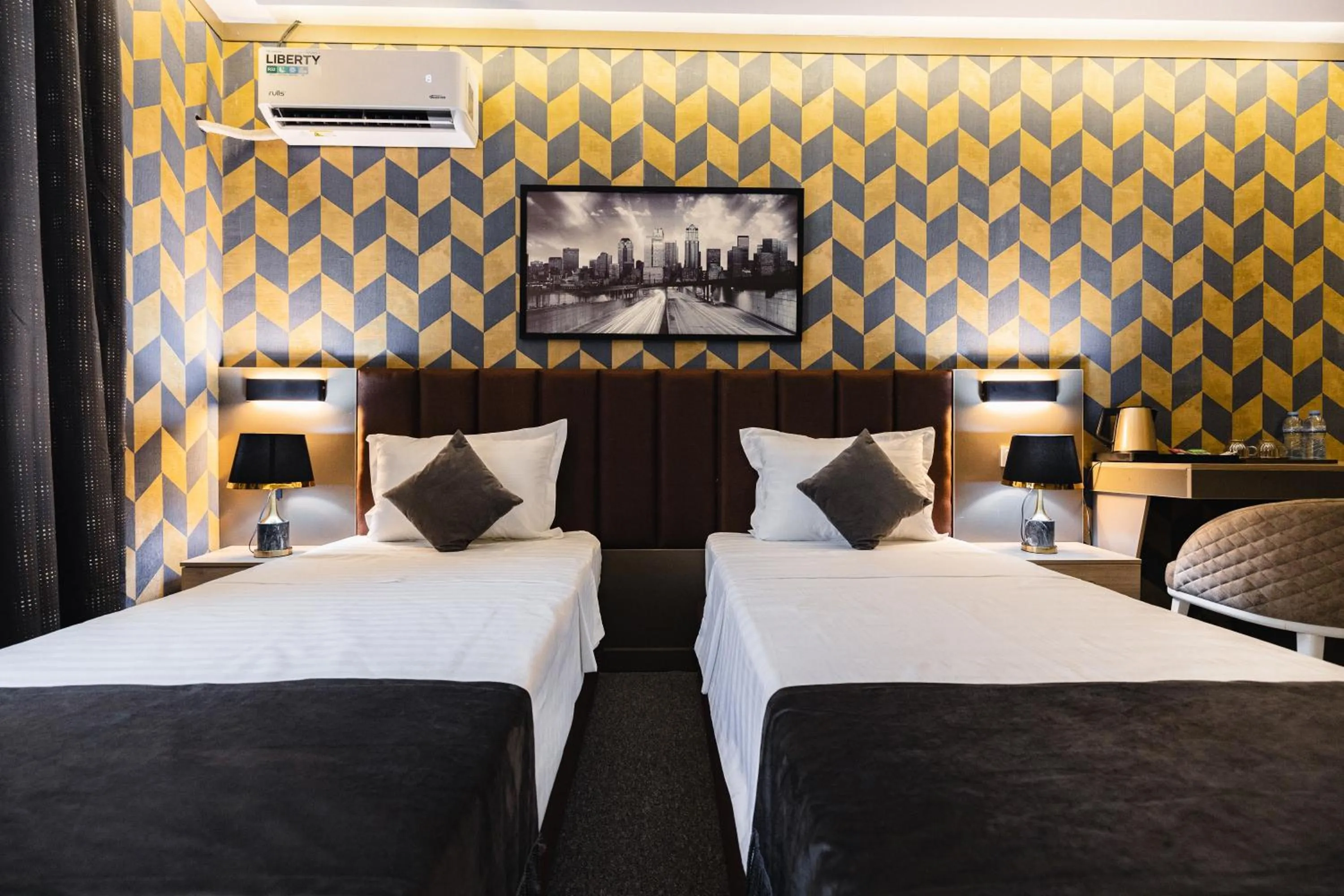 Bed in Art Air hotel