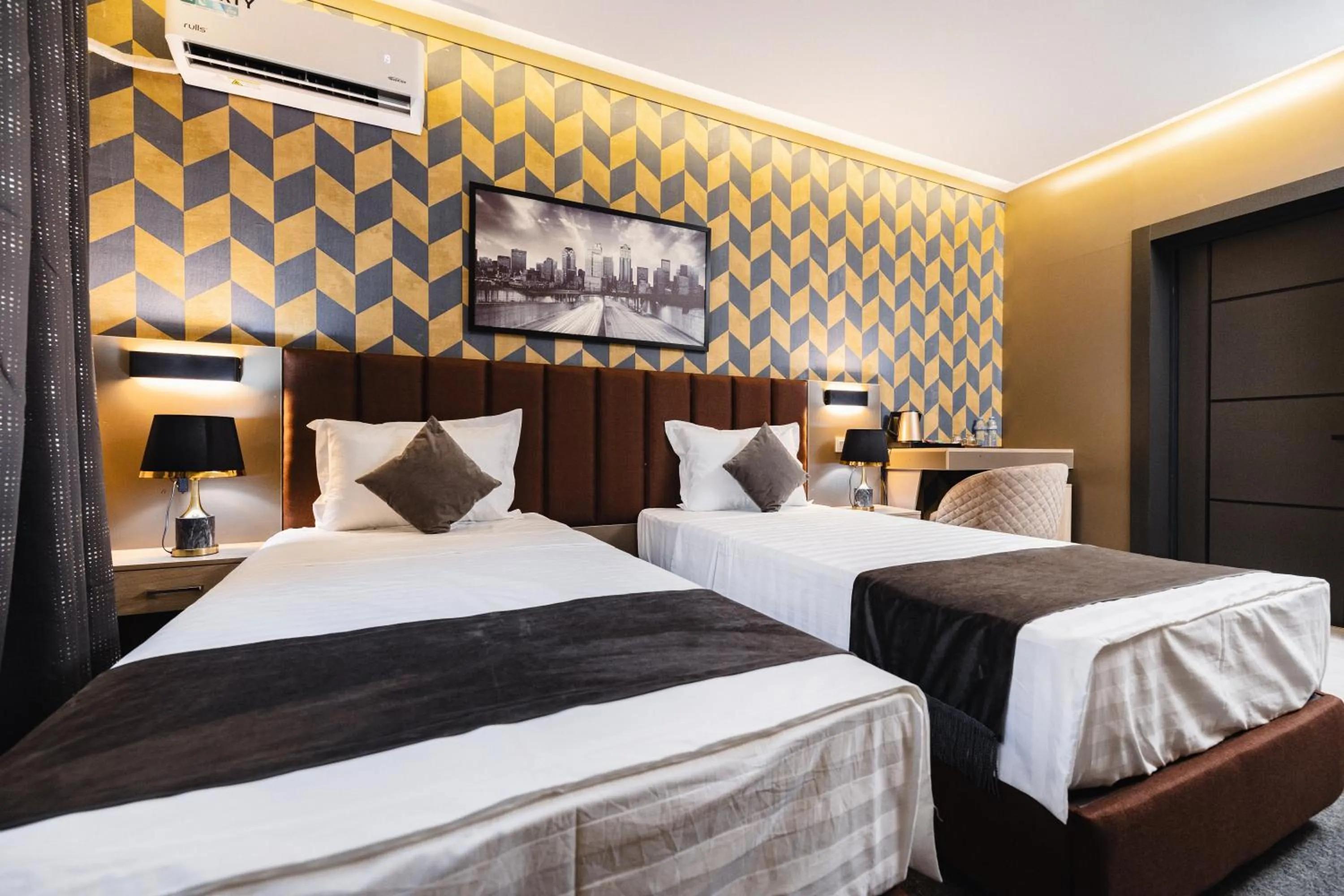 Bed in Art Air hotel