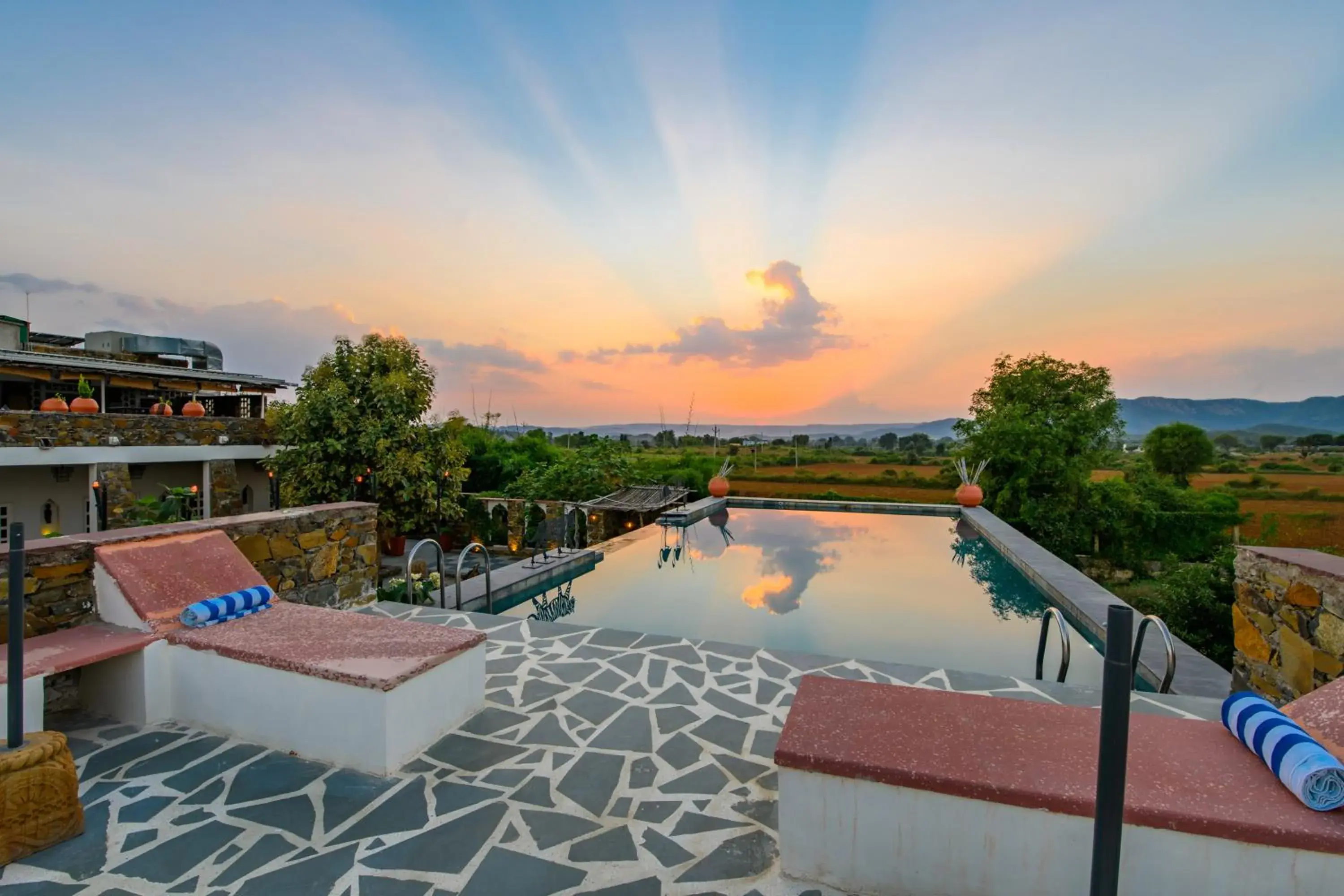 Swimming pool in Utsav Camp Sariska Swimming pool in Utsav Camp Sariska