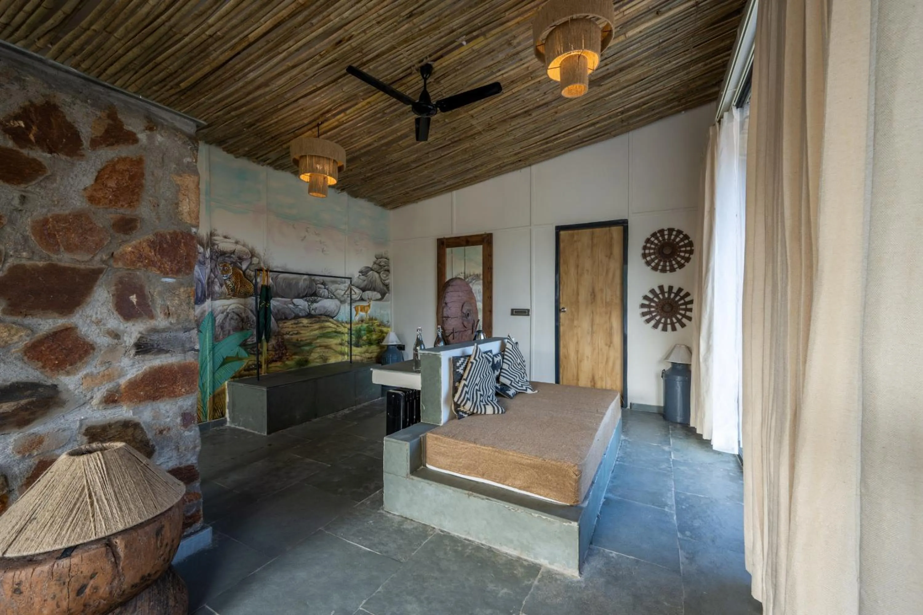 Bed in Utsav Camp Sariska