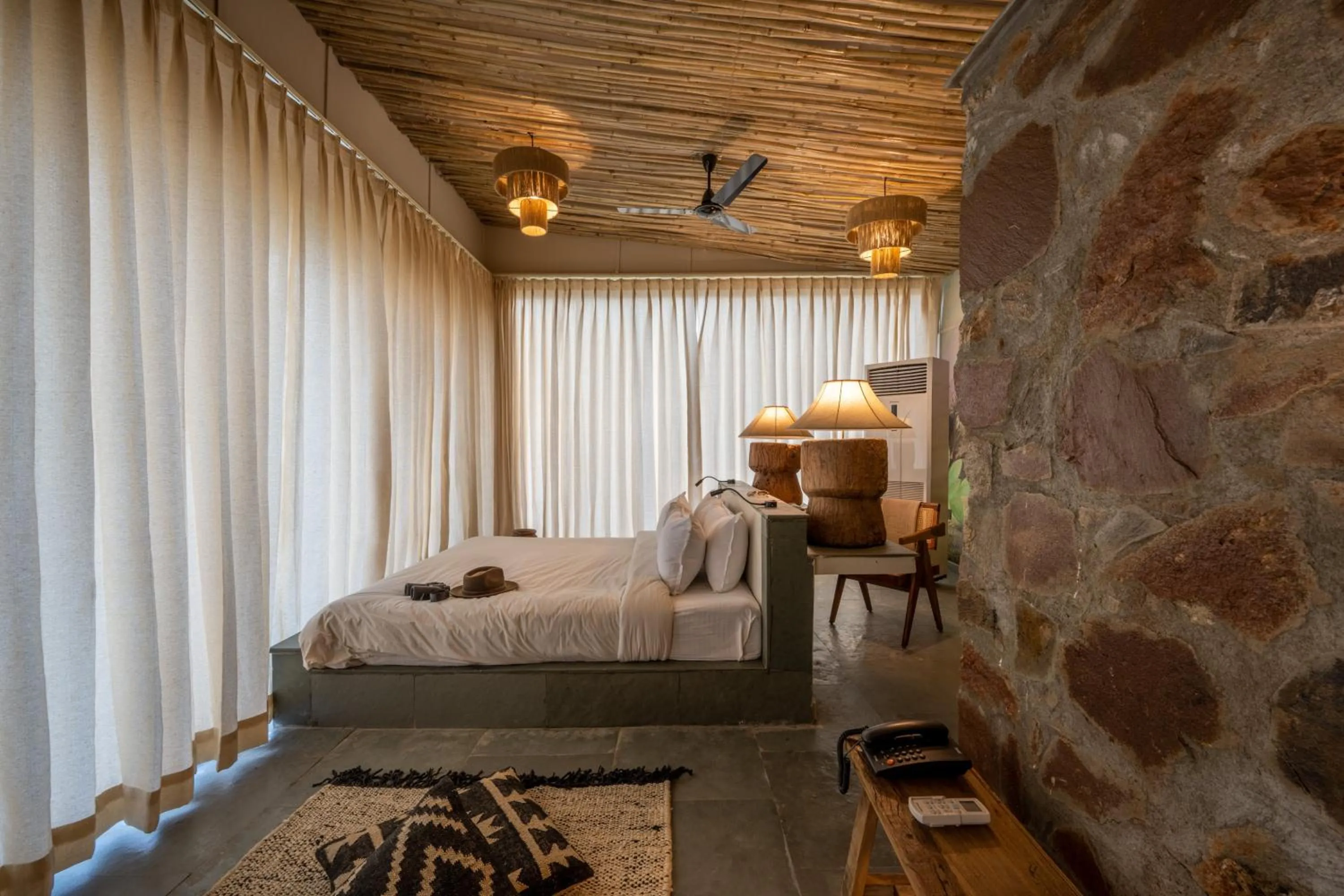 Bed in Utsav Camp Sariska