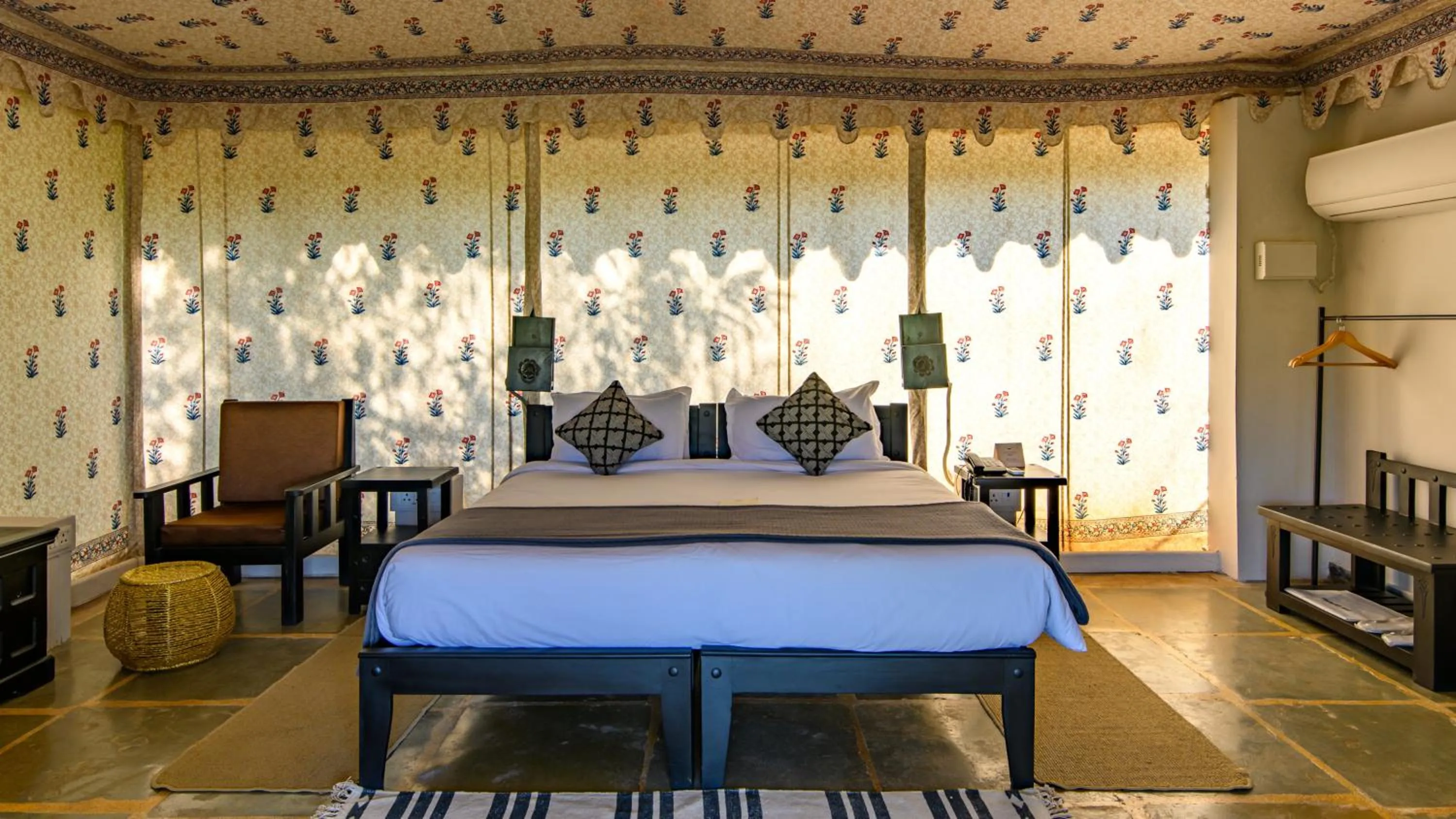 Bedroom, Bed in Utsav Camp Sariska