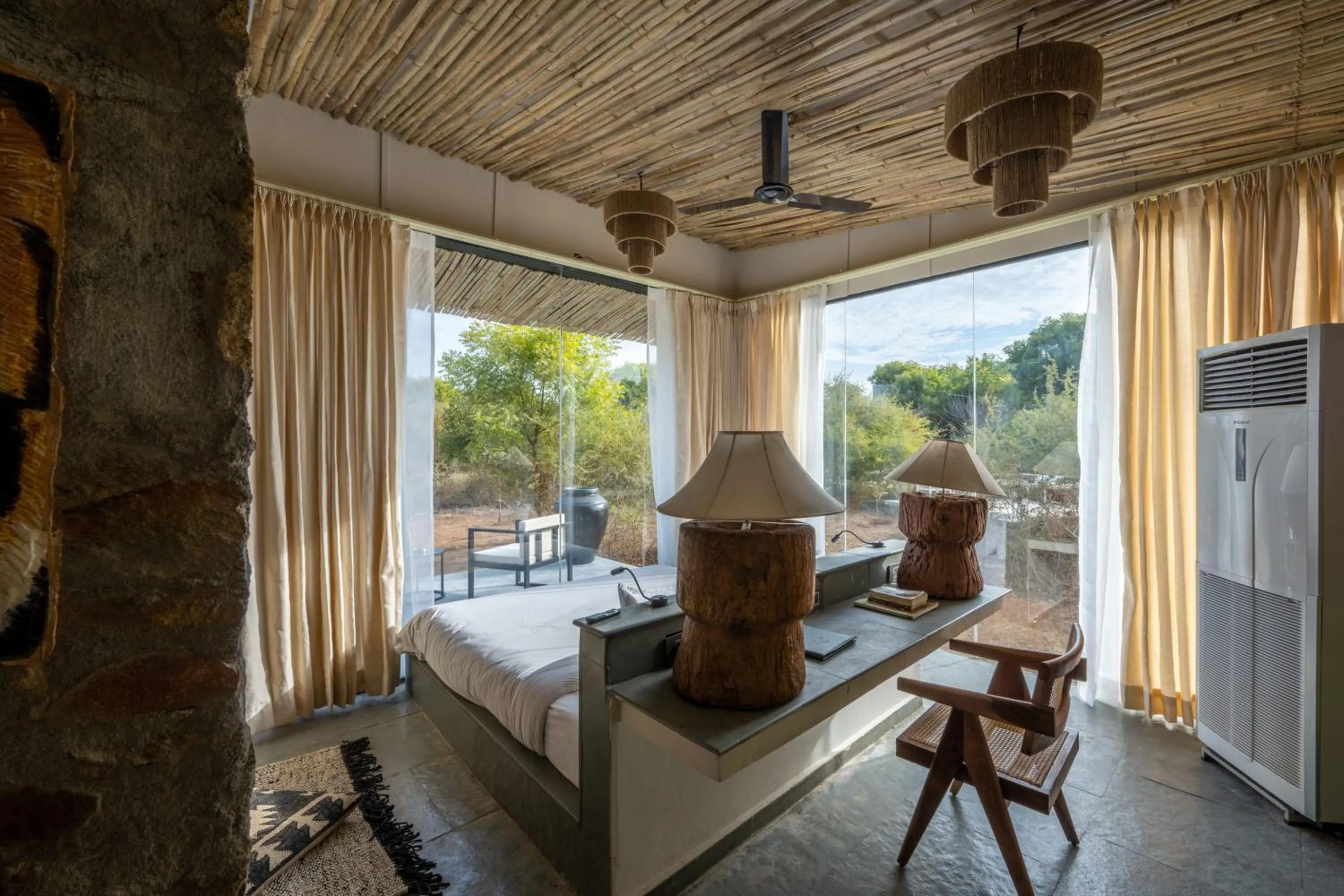 Bed in Utsav Camp Sariska