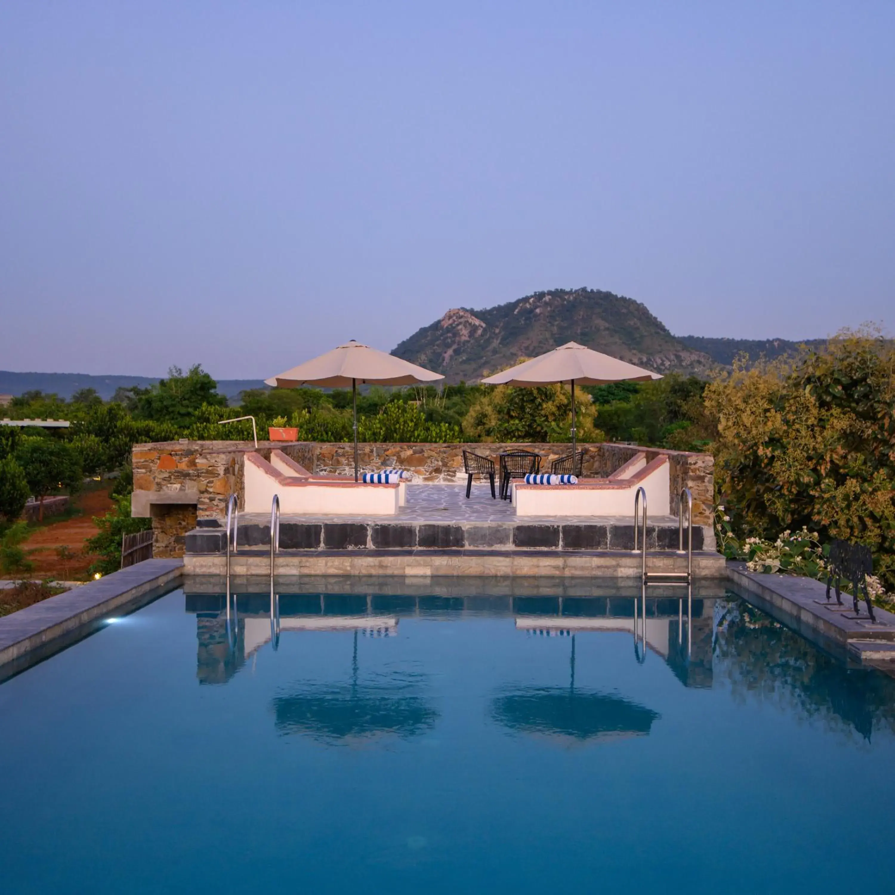 Swimming pool in Utsav Camp Sariska Swimming pool in Utsav Camp Sariska