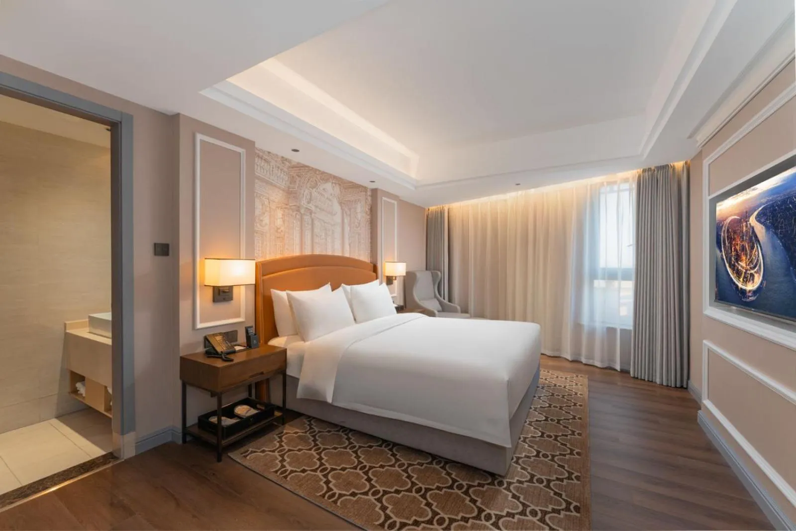 Bed in Vienna International Hotel Shanghai Hongqiao International Exhibition Center Cao'an Road Branch