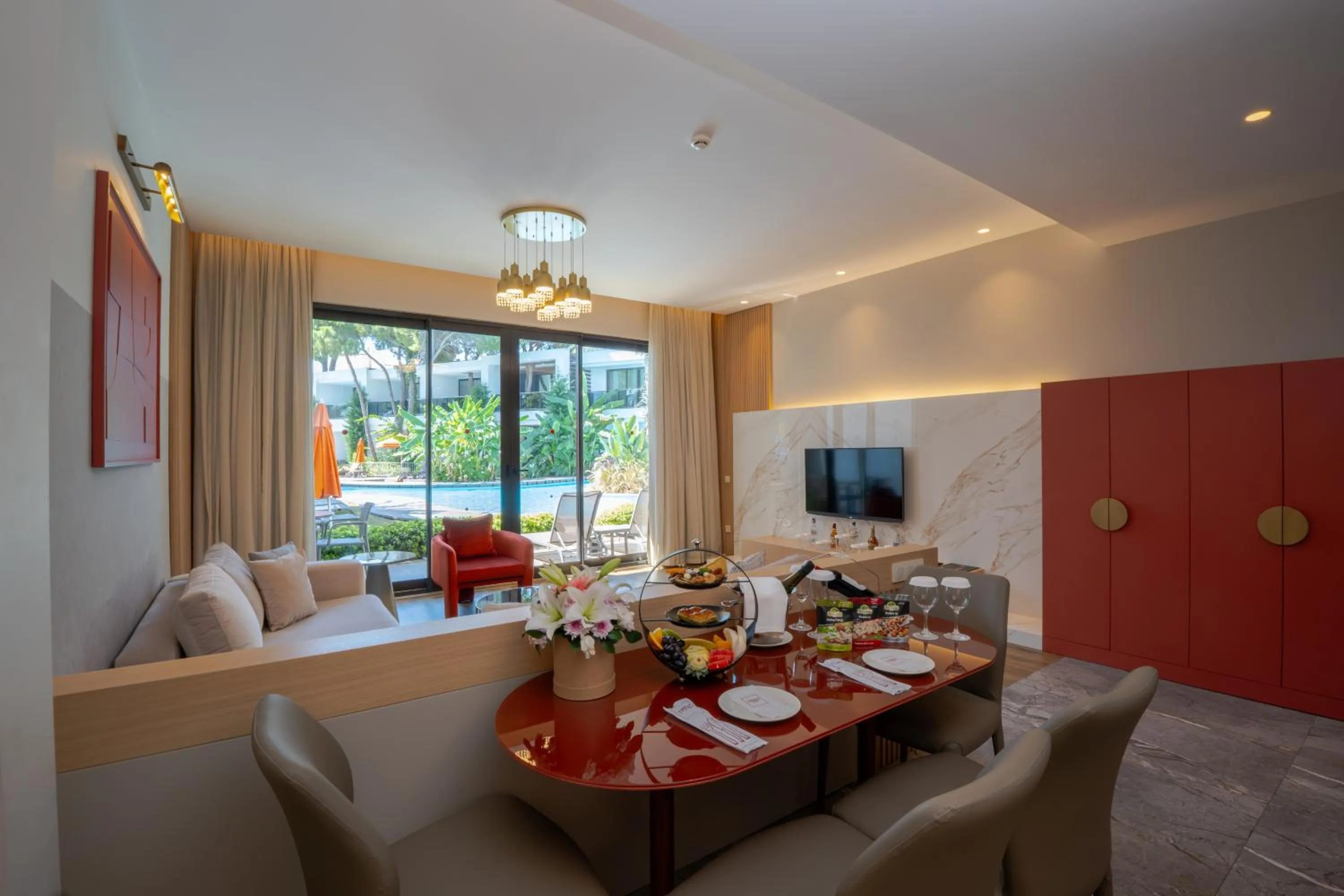 Seating area in Trendy Lara