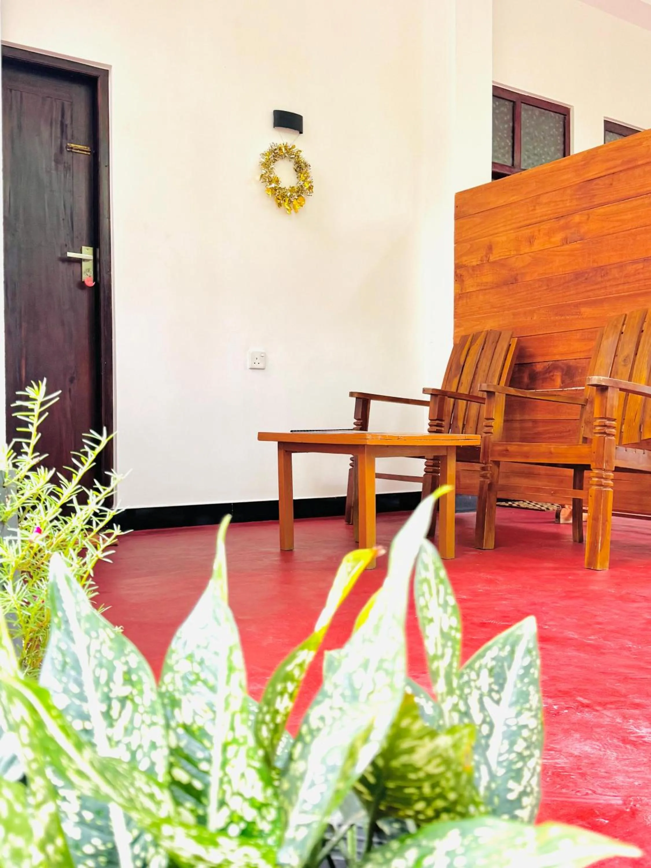 Seating area in Nethmi Homestay & family Restaurant