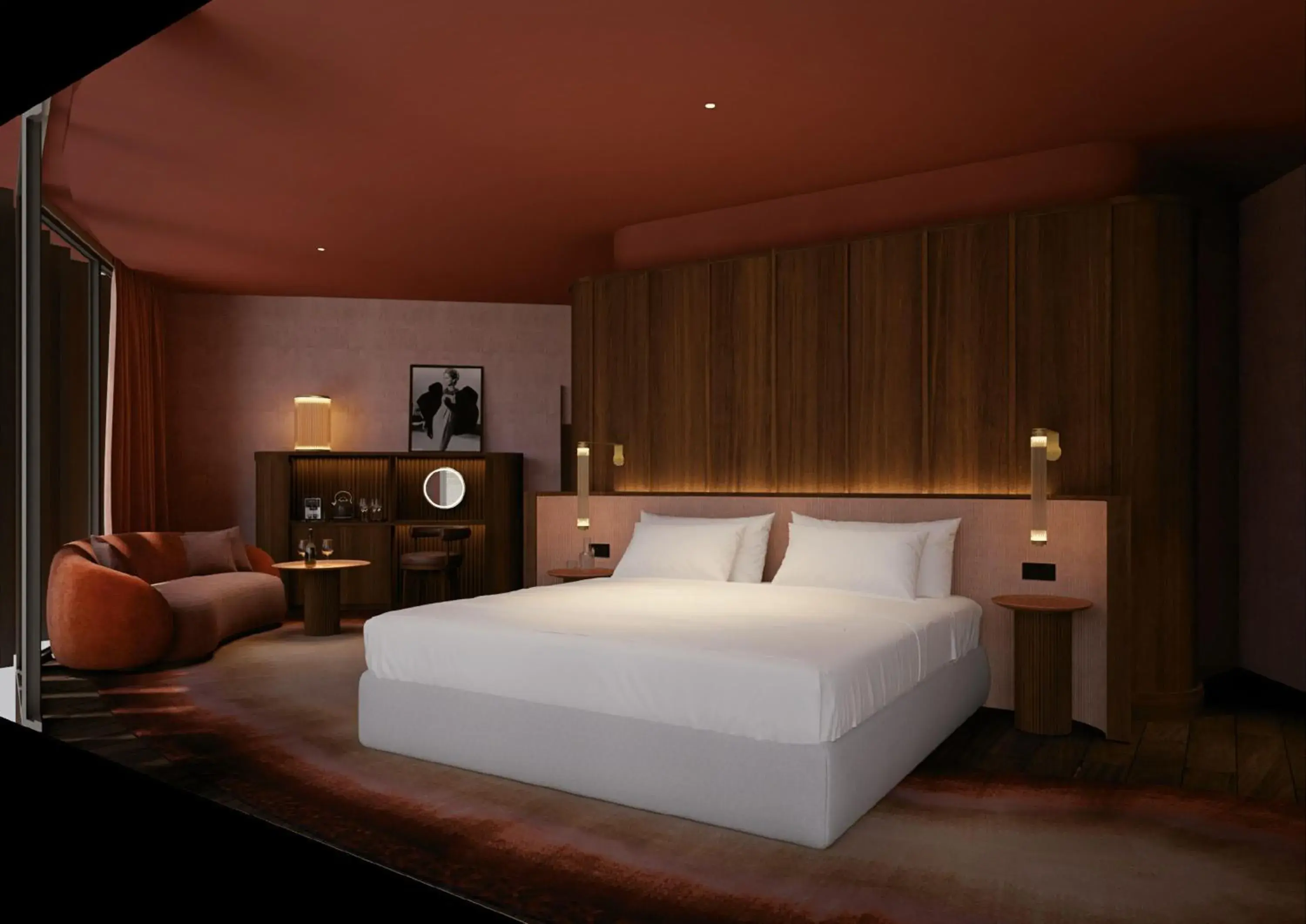 King Suite with Front Box and Terrace in Palacio Bellas Artes San Sebastian, Curio Collection Hilton King Suite with Front Box and Terrace in Palacio Bellas Artes San Sebastian, Curio Collection Hilton