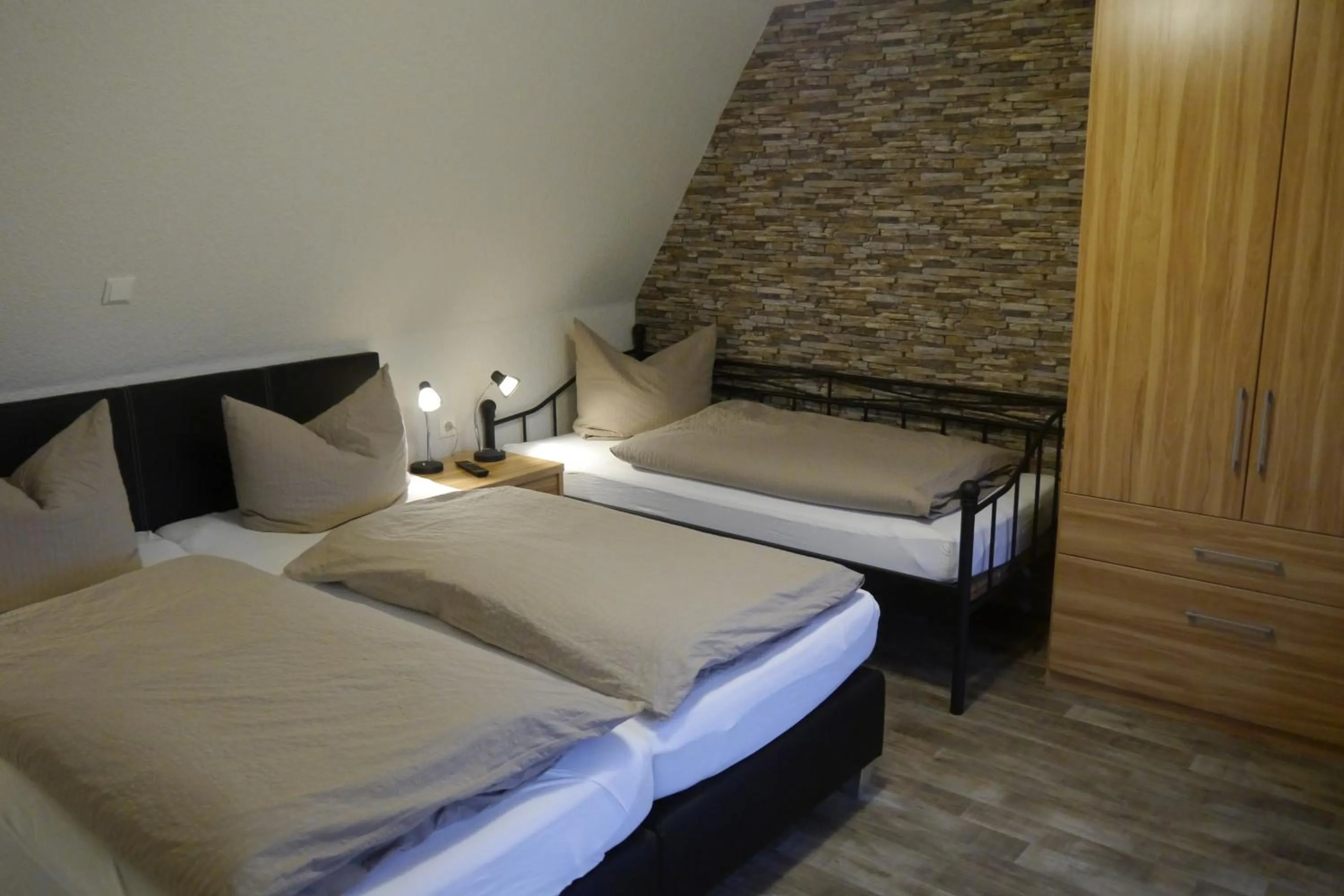 Bed in Hotel Haus Wittwer