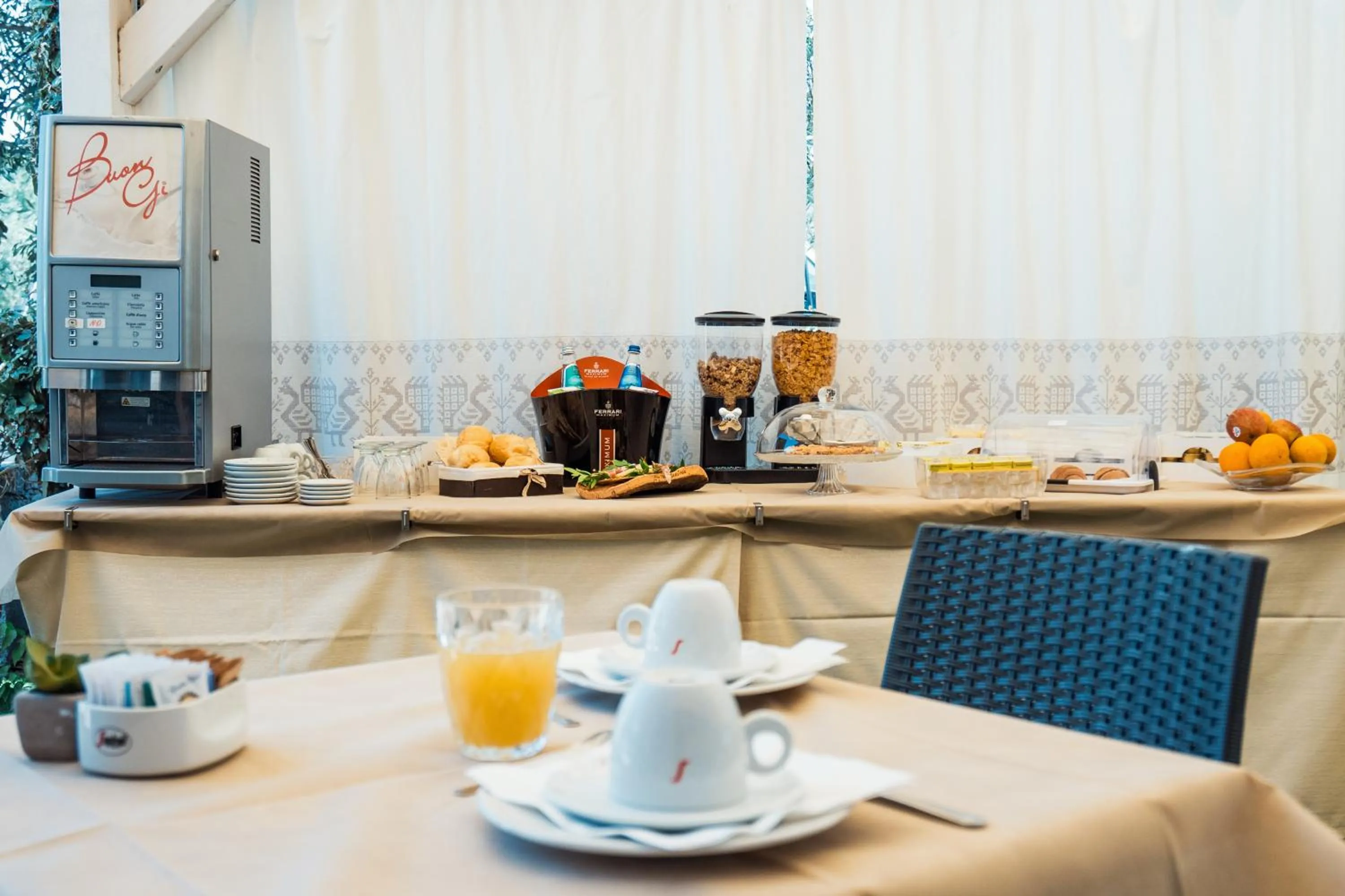 Buffet breakfast in Hotel Marina