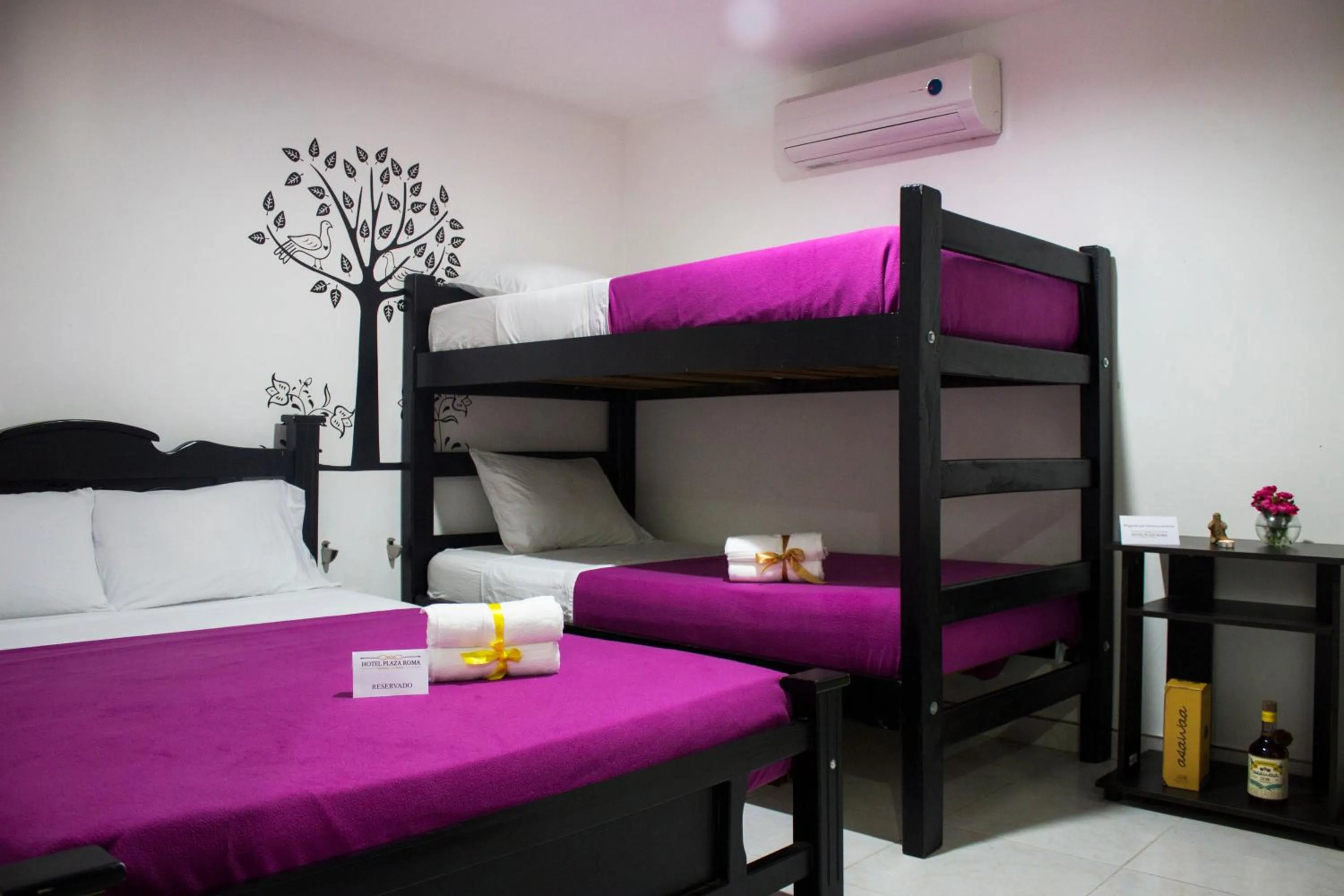 Bed in Hotel Plaza Roma