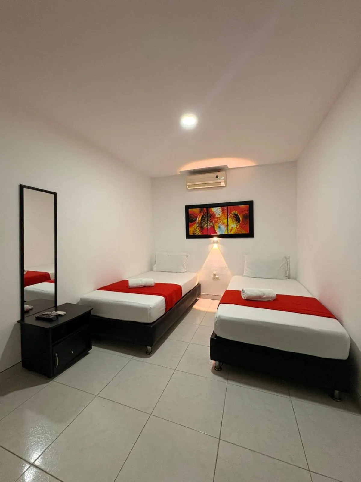 Bed in Hotel Plaza Roma