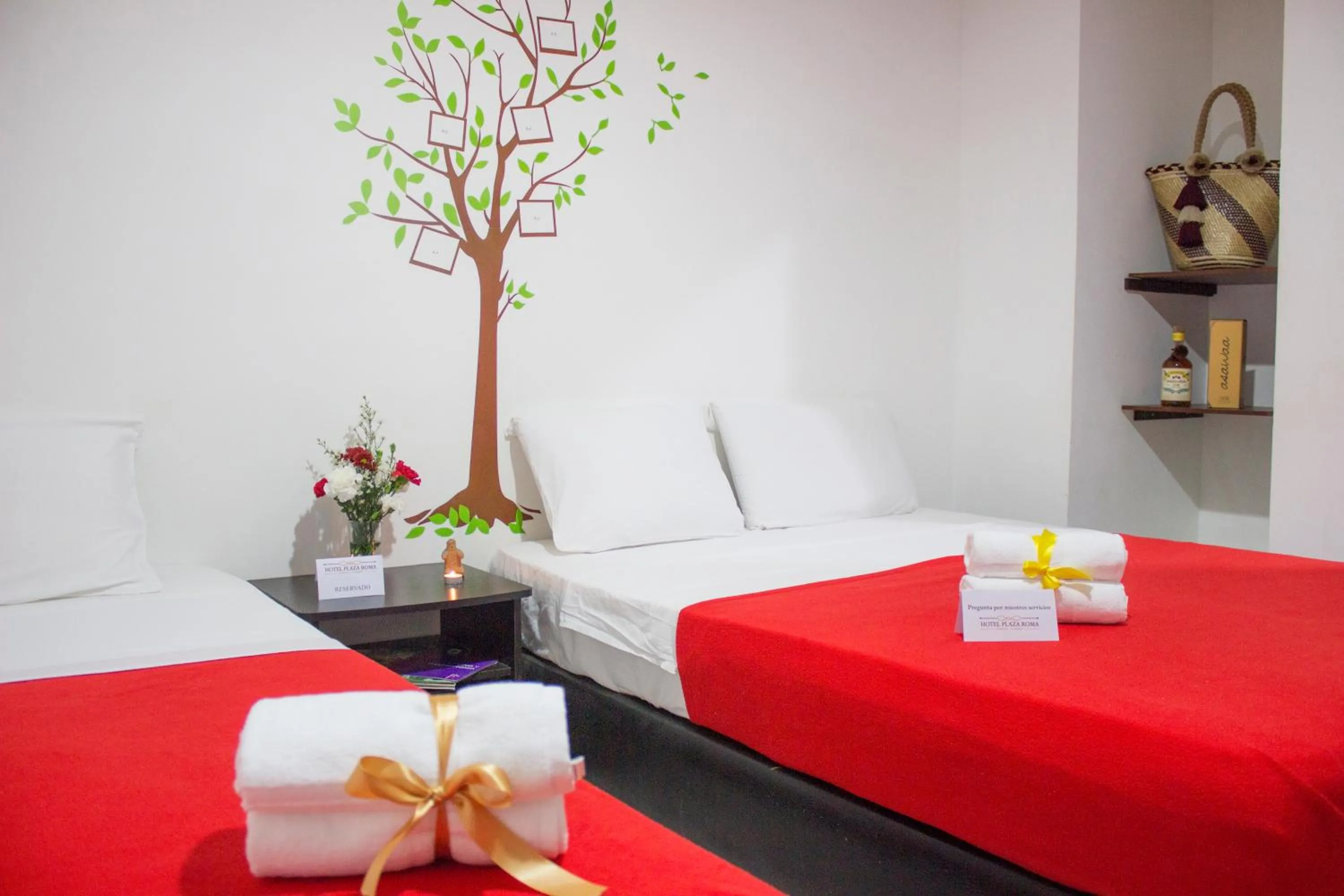 Bed in Hotel Plaza Roma