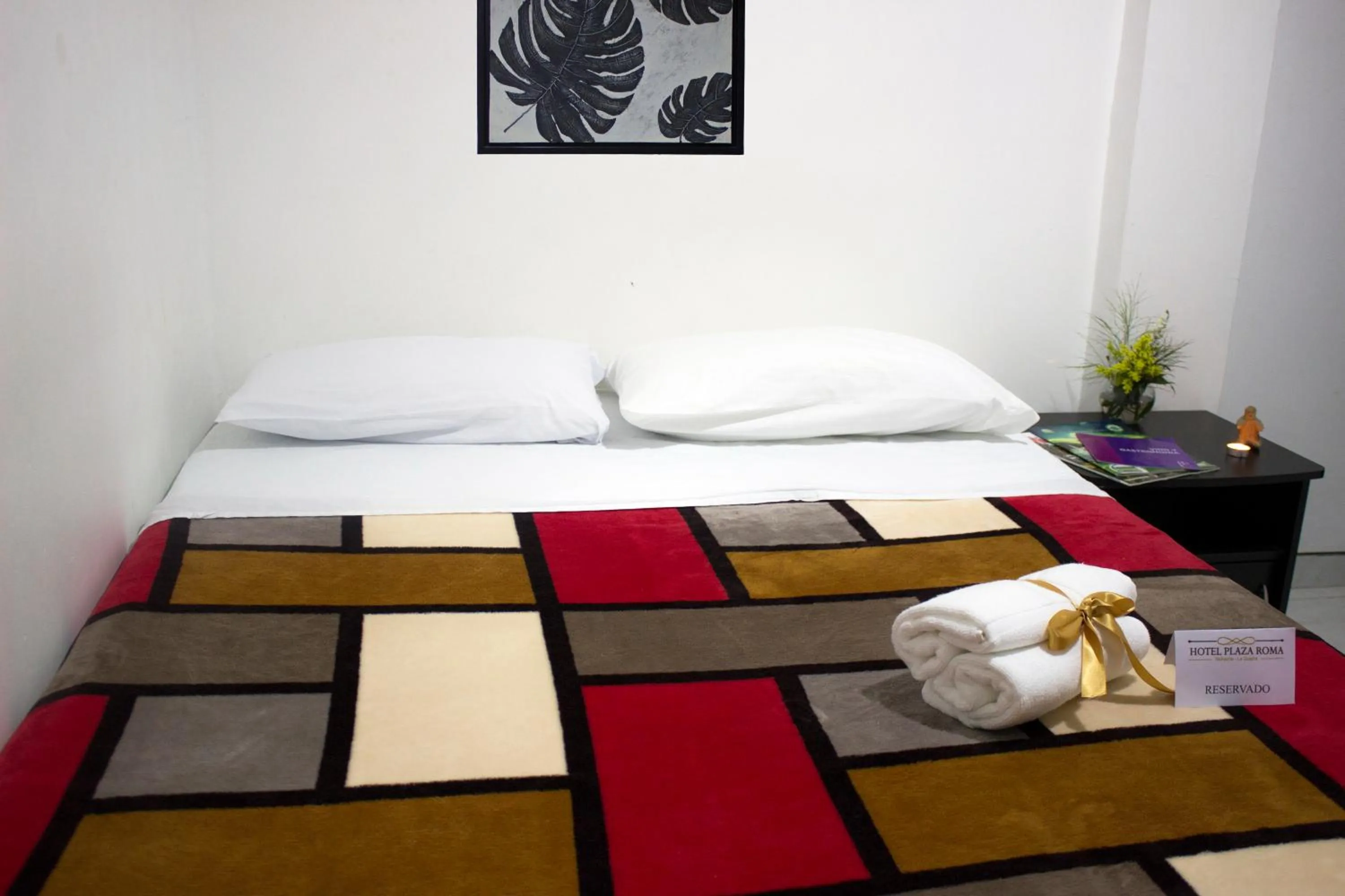 Bed in Hotel Plaza Roma