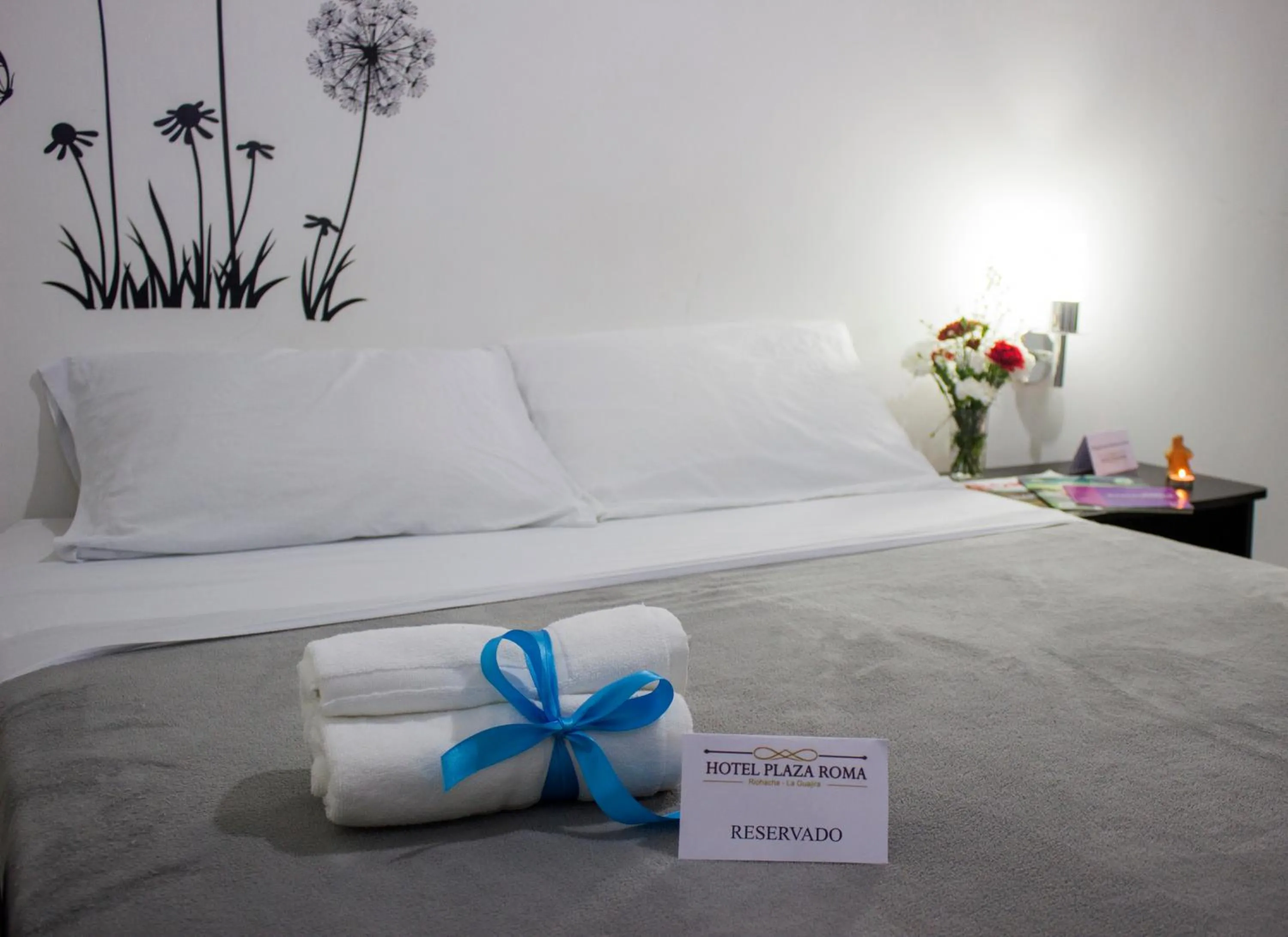 Bed in Hotel Plaza Roma