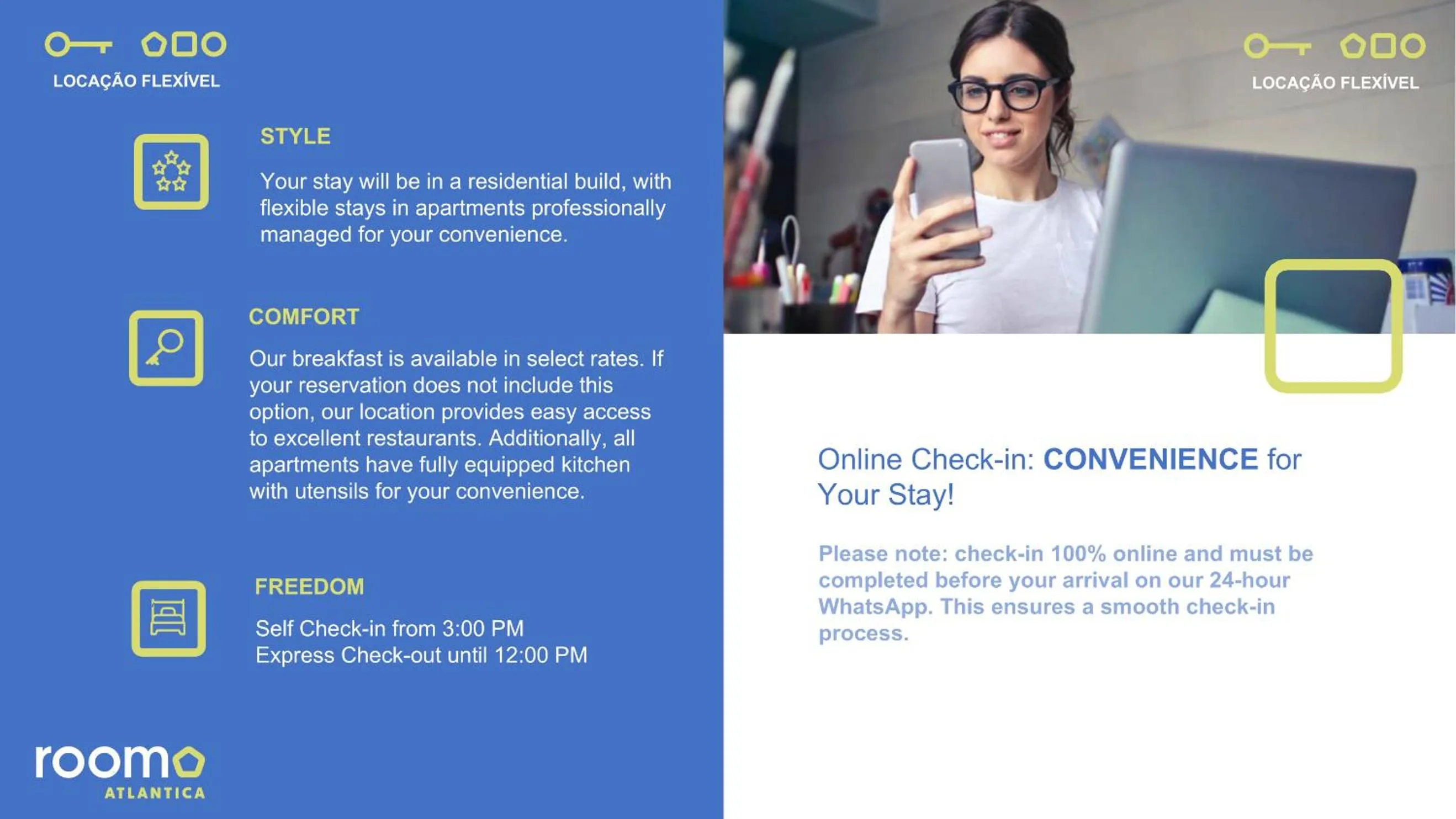 Text overlay in Roomo Praia de Boa Viagem Residencial