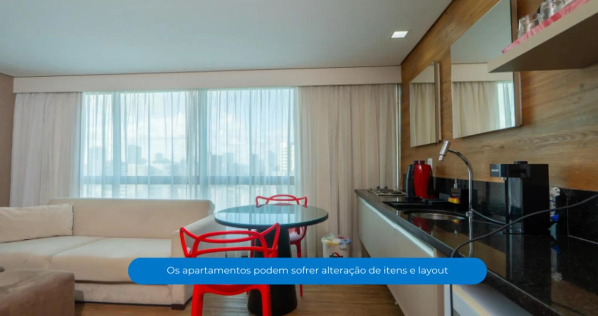 Kitchen or kitchenette in Roomo Praia de Boa Viagem Residencial