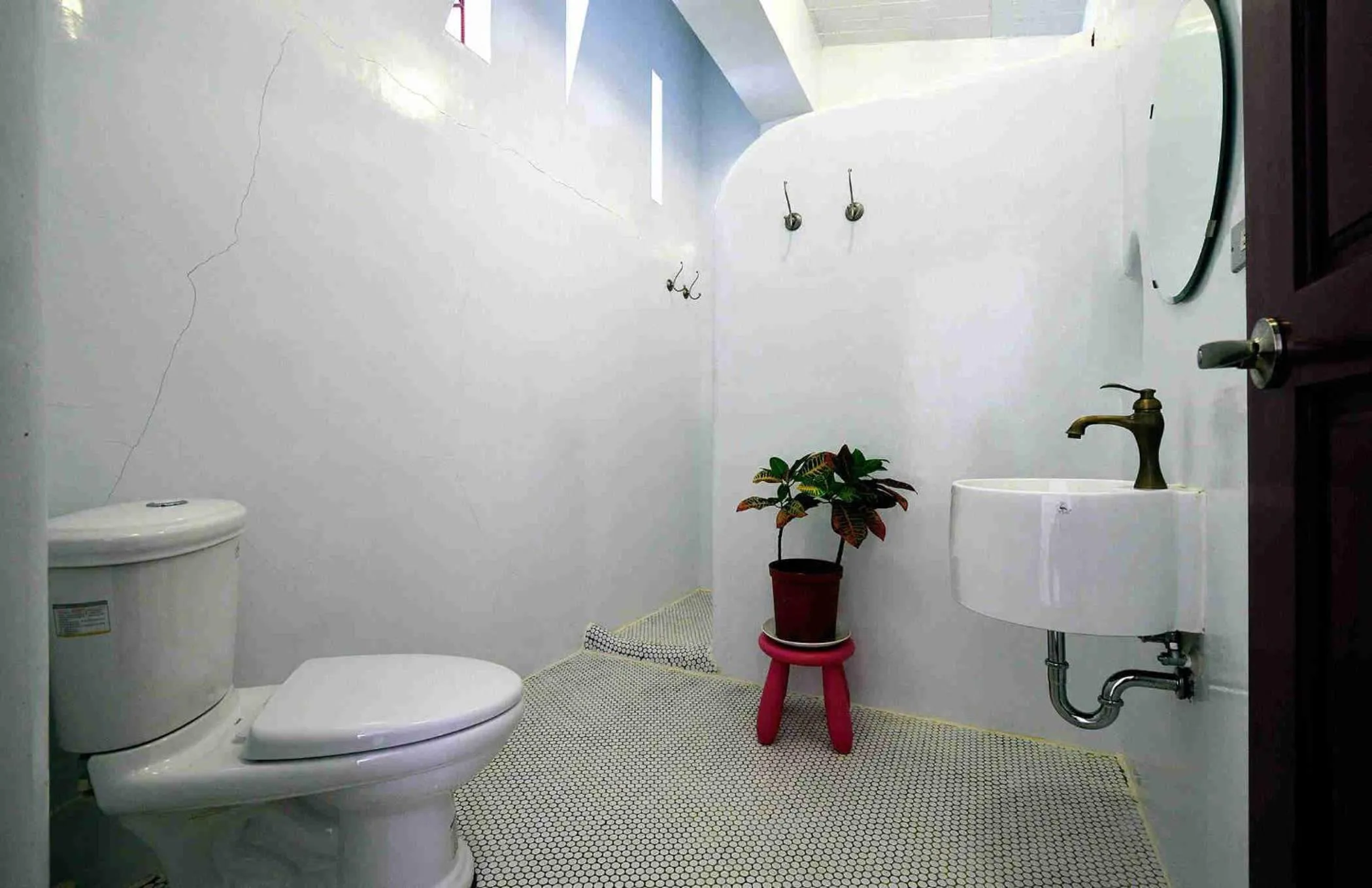 Toilet in Sunny Room