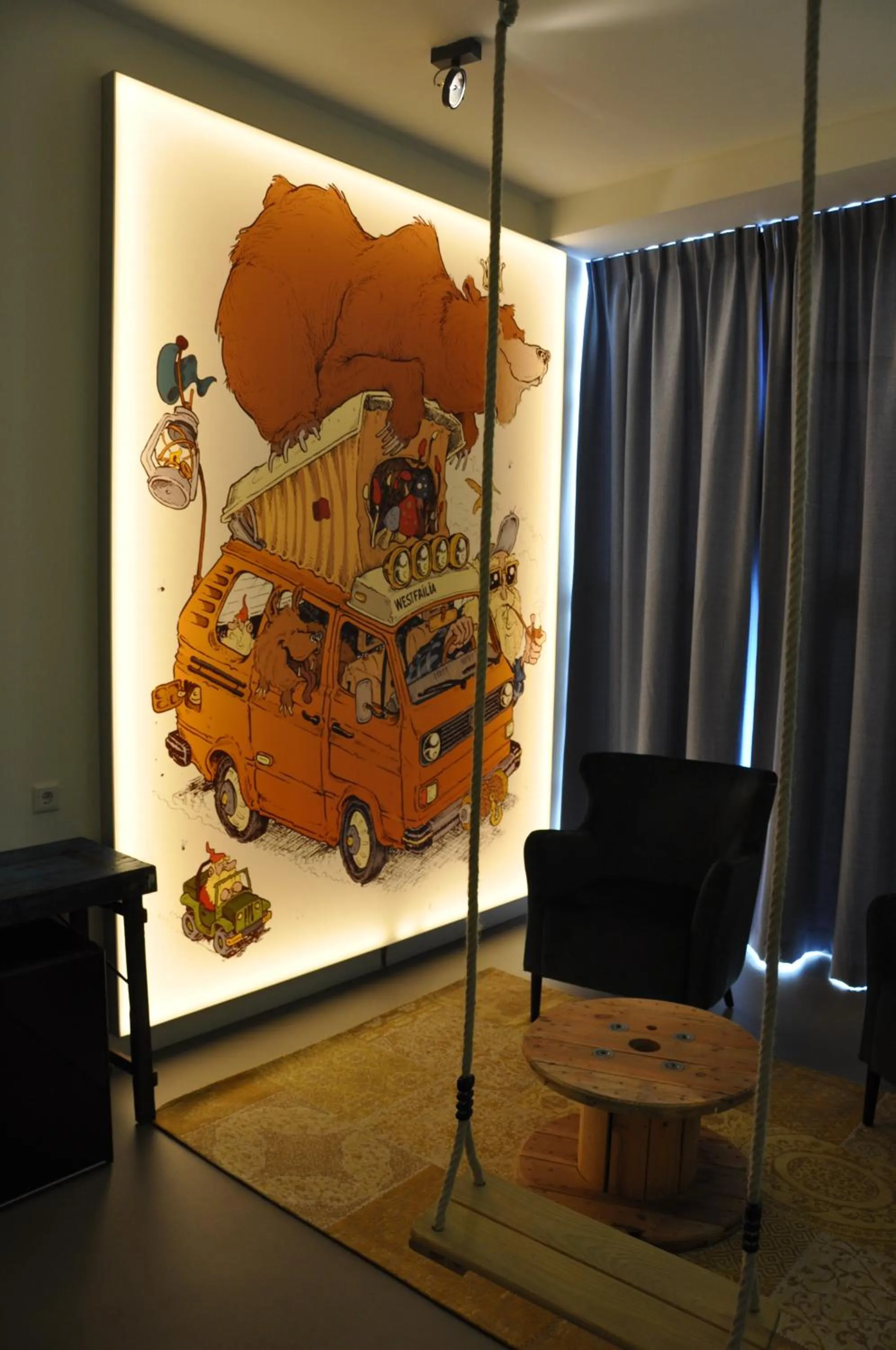 Seating area in Hotel Rauw aan de Kade