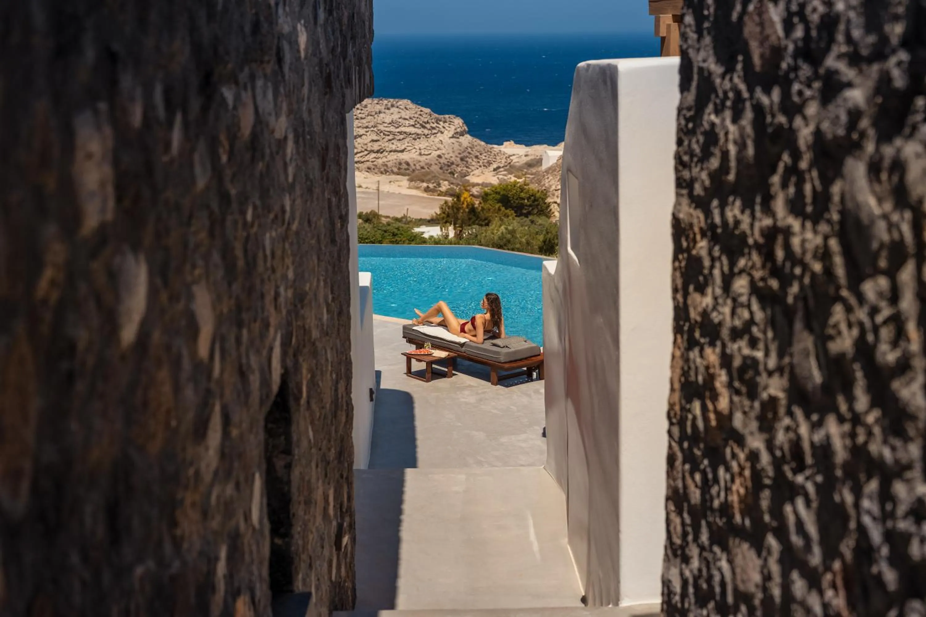 Swimming pool in Santo Pure Oia Suites & Villas