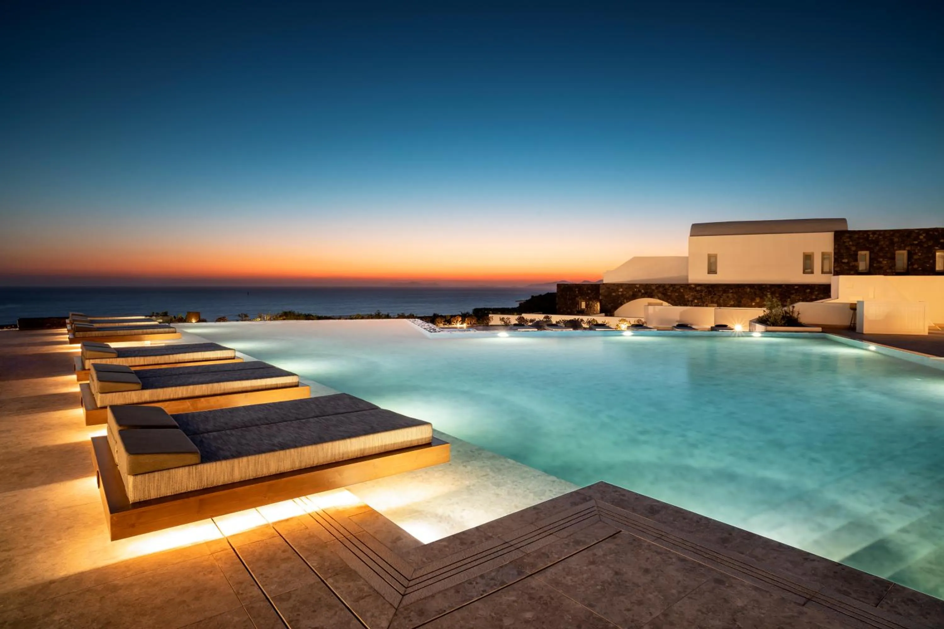 Swimming pool in Santo Pure Oia Suites & Villas