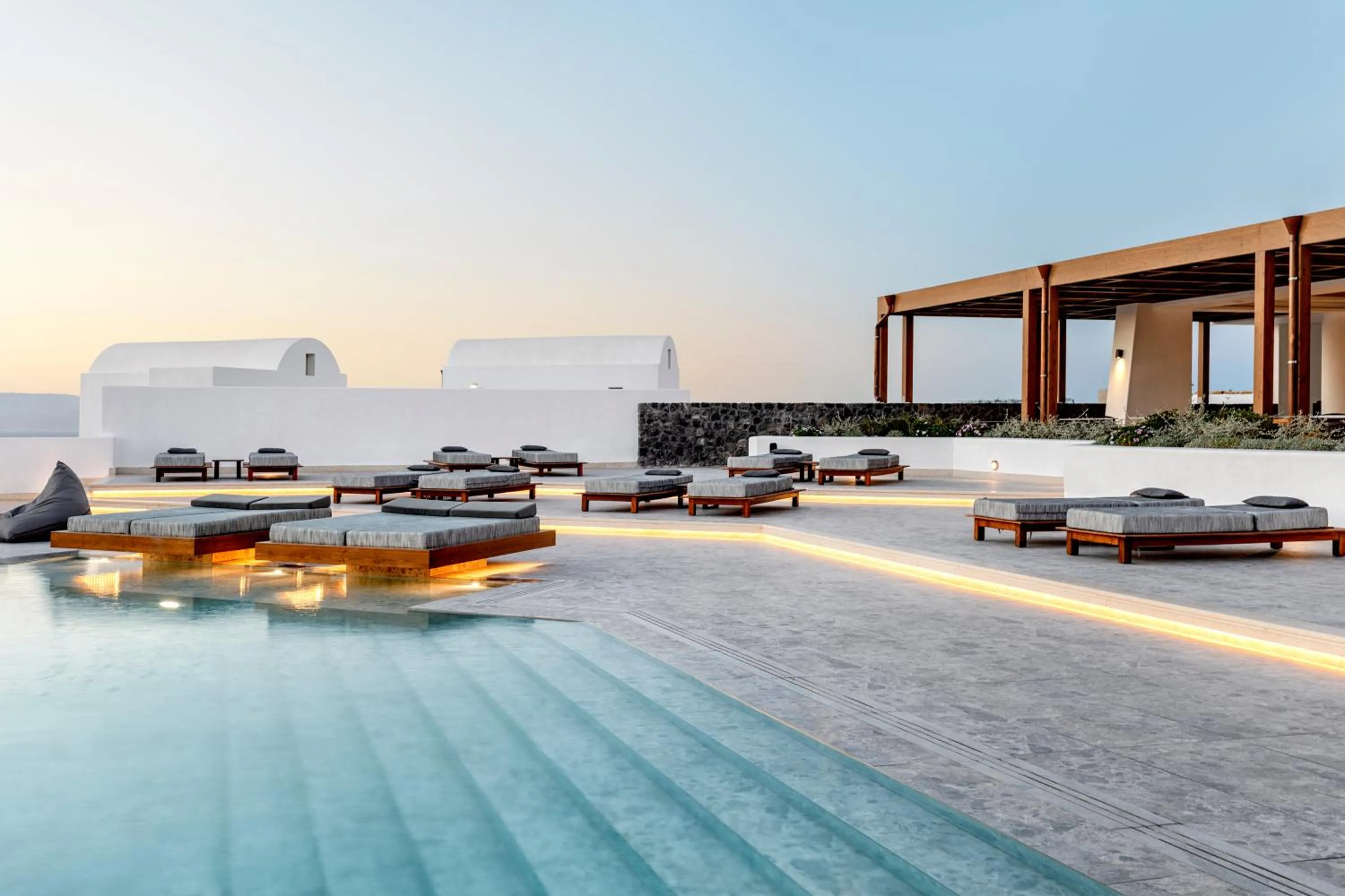 Swimming pool in Santo Pure Oia Suites & Villas