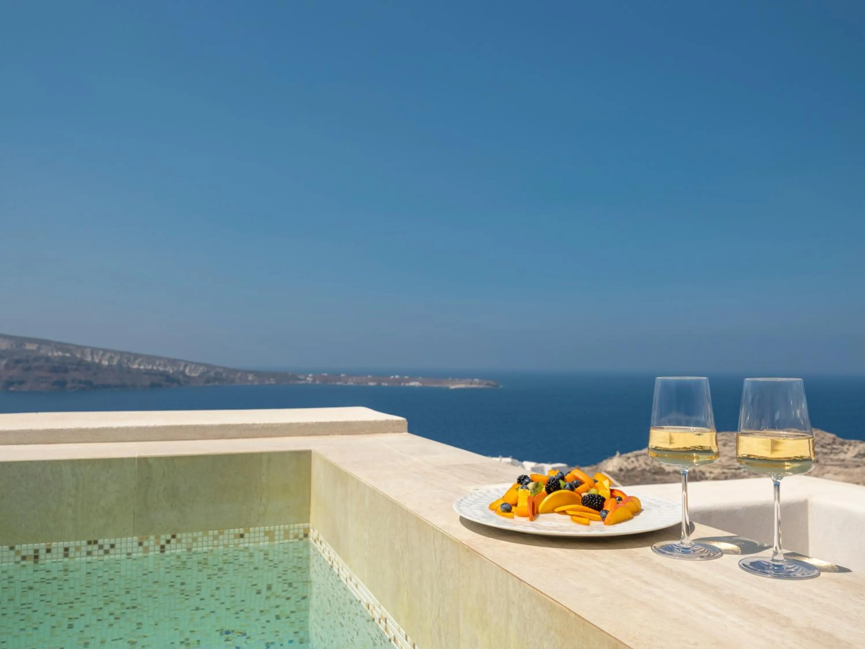 Sea view in Santo Pure Oia Suites & Villas