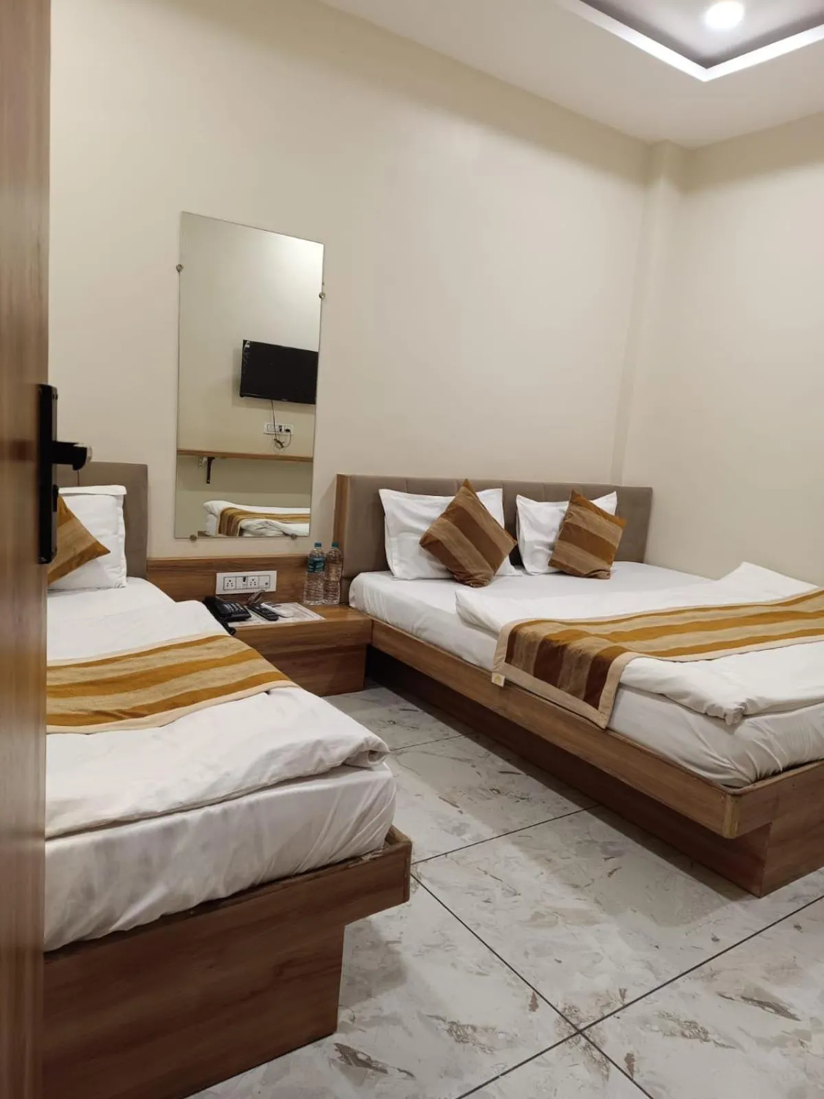 Bed in ShyamRaj Hotel