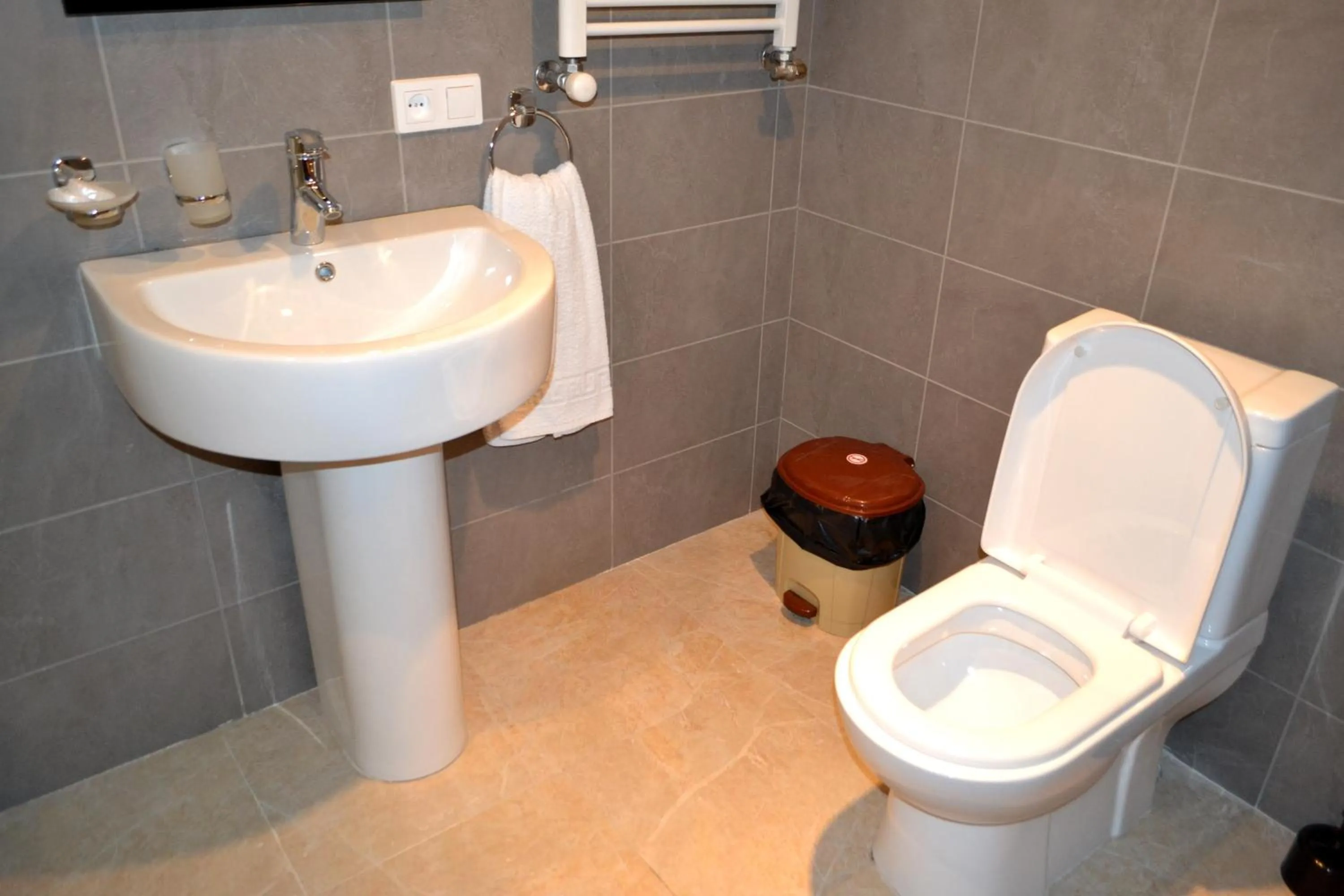 Toilet in Villadzor Apart Hotel