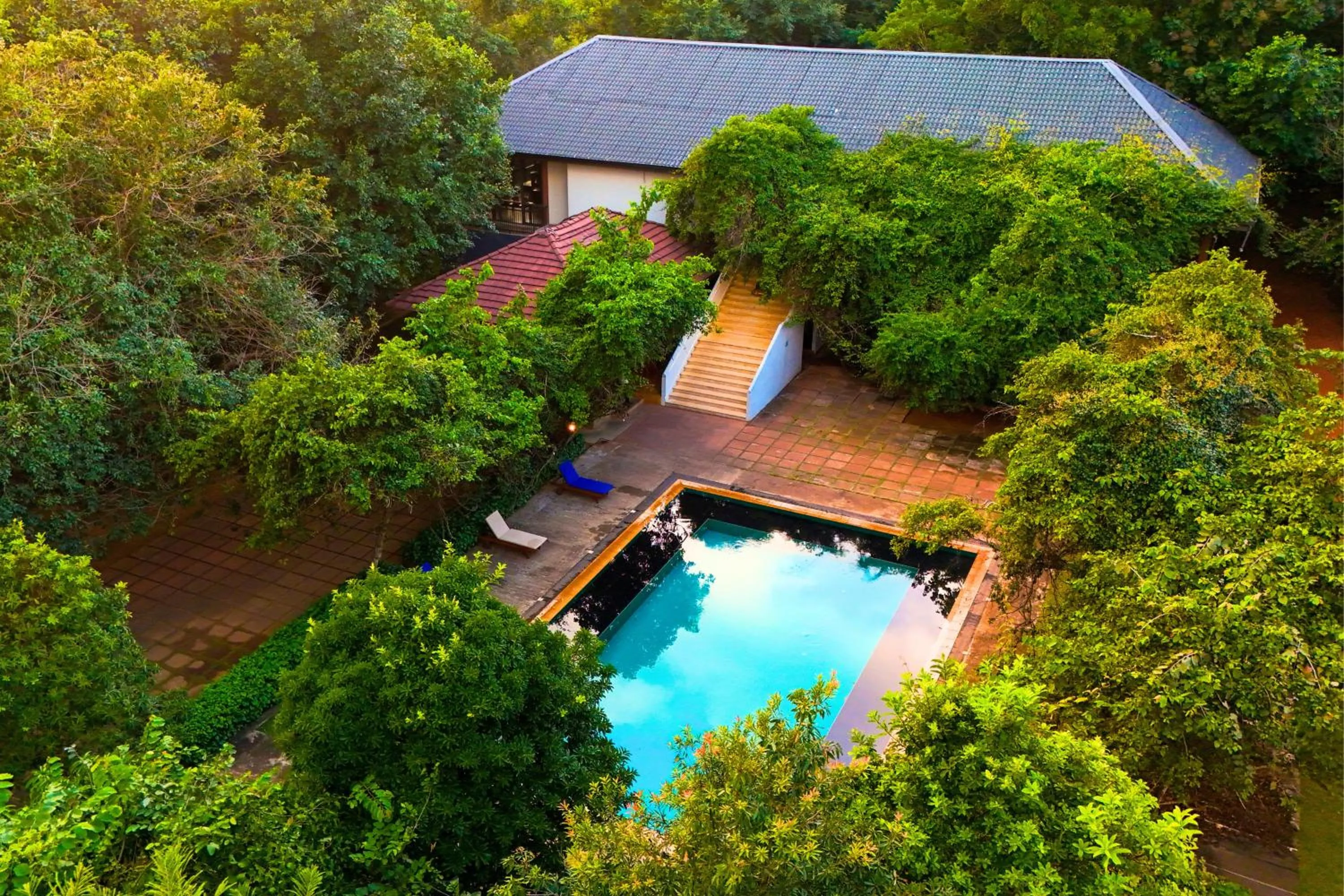 Pool view in Pinthaliya Resort