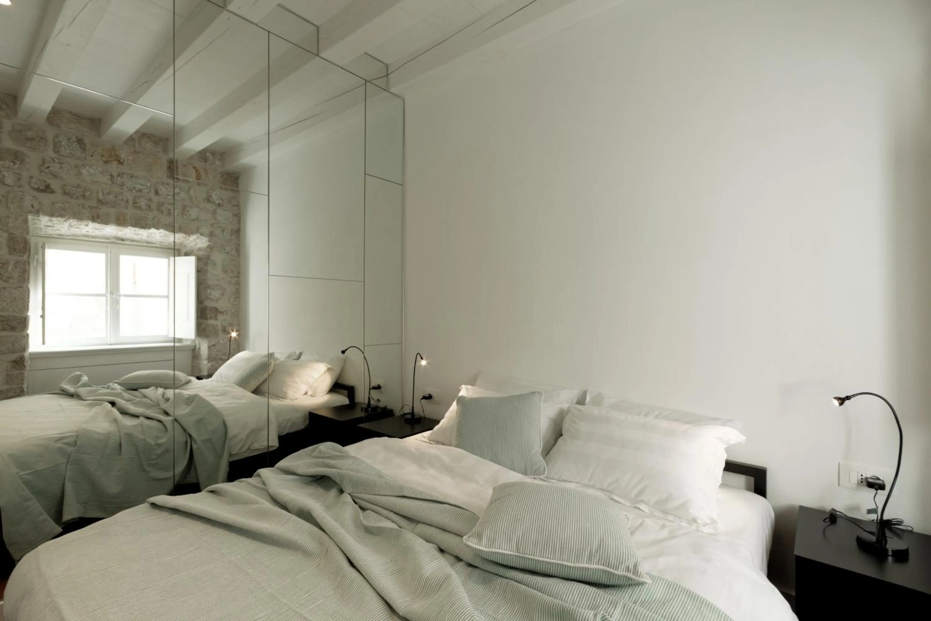 Bed in Apartments Eleganca