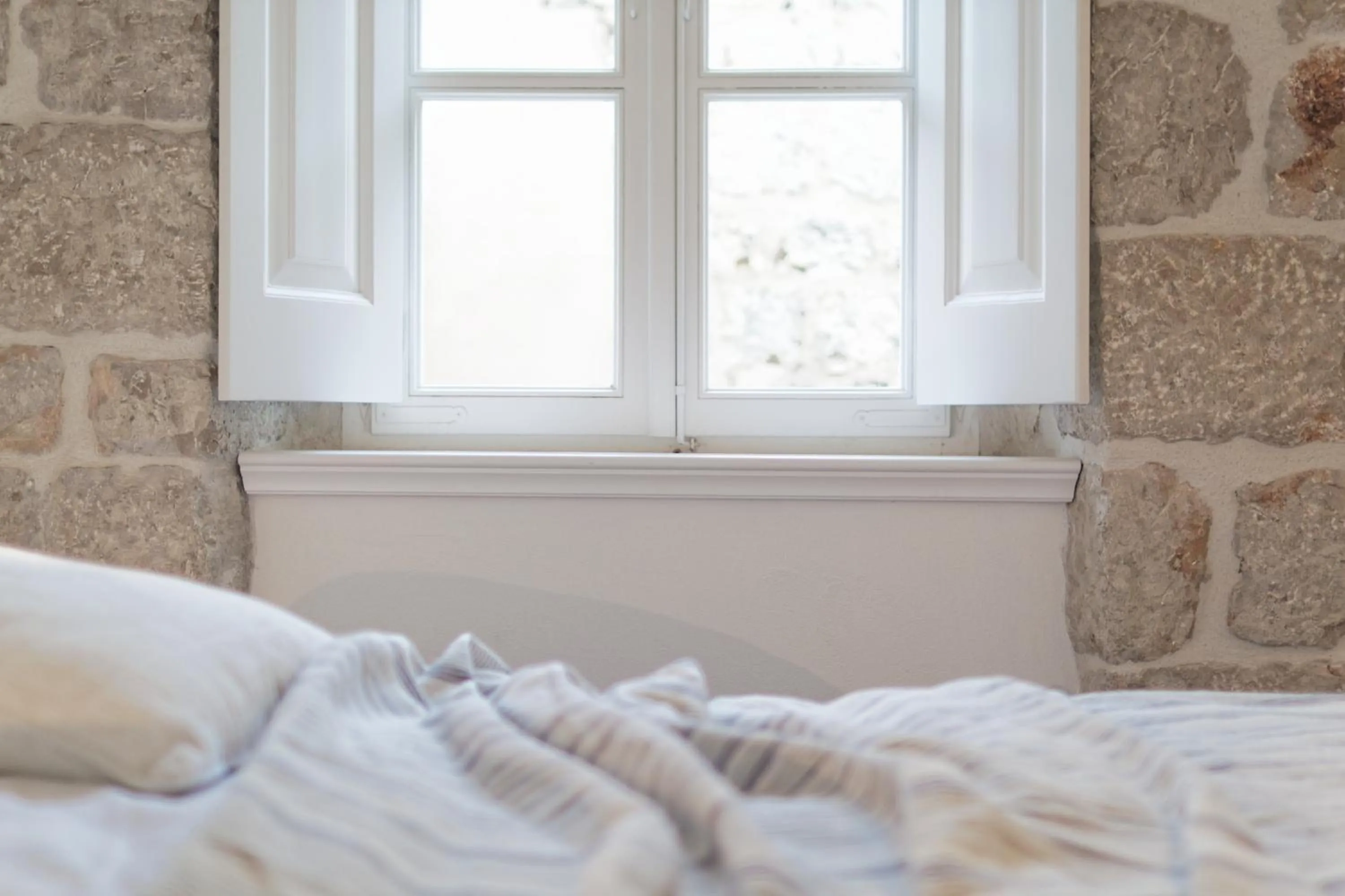 Bed in Apartments Eleganca