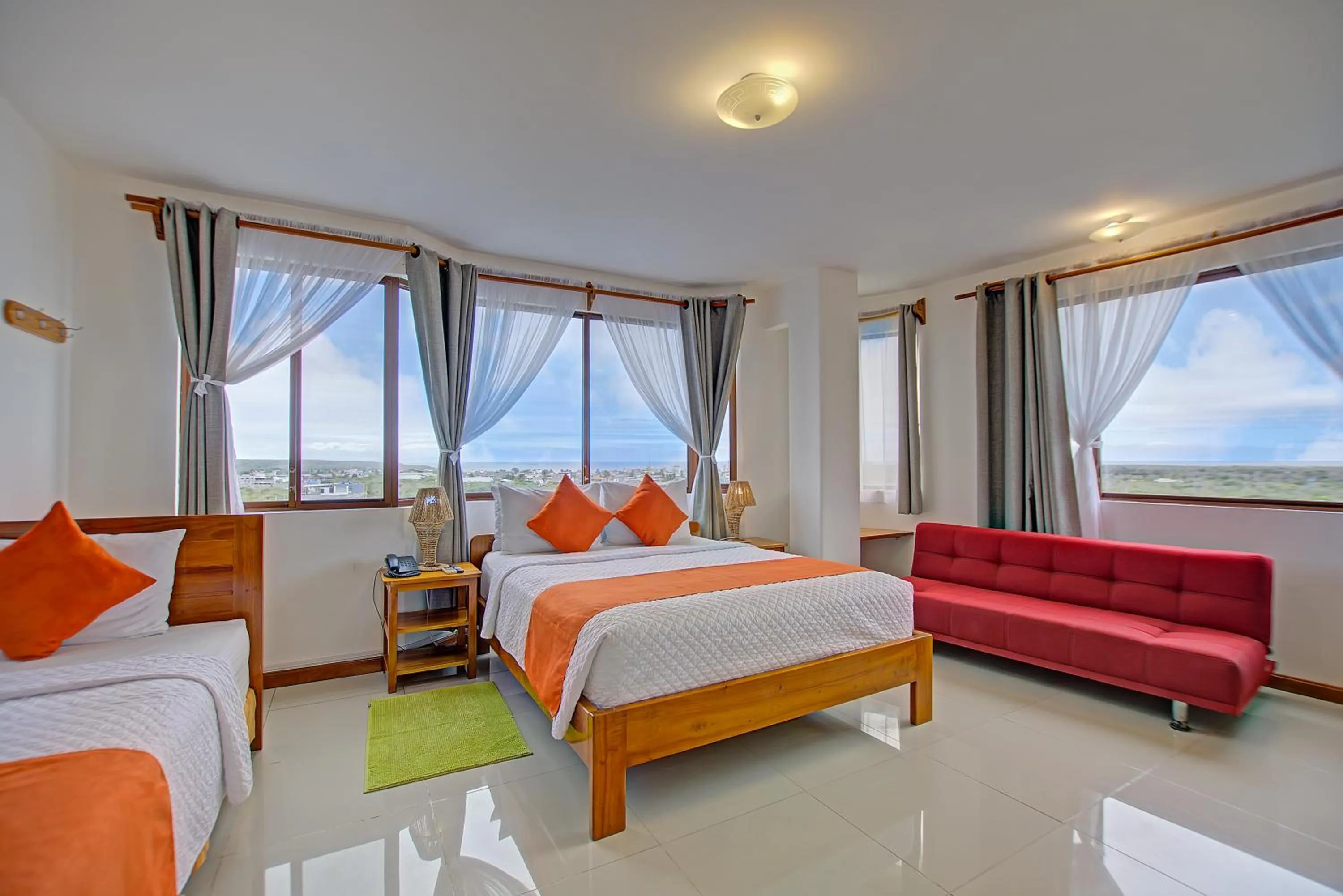 Seating area, Bed in El Descanso del Guia