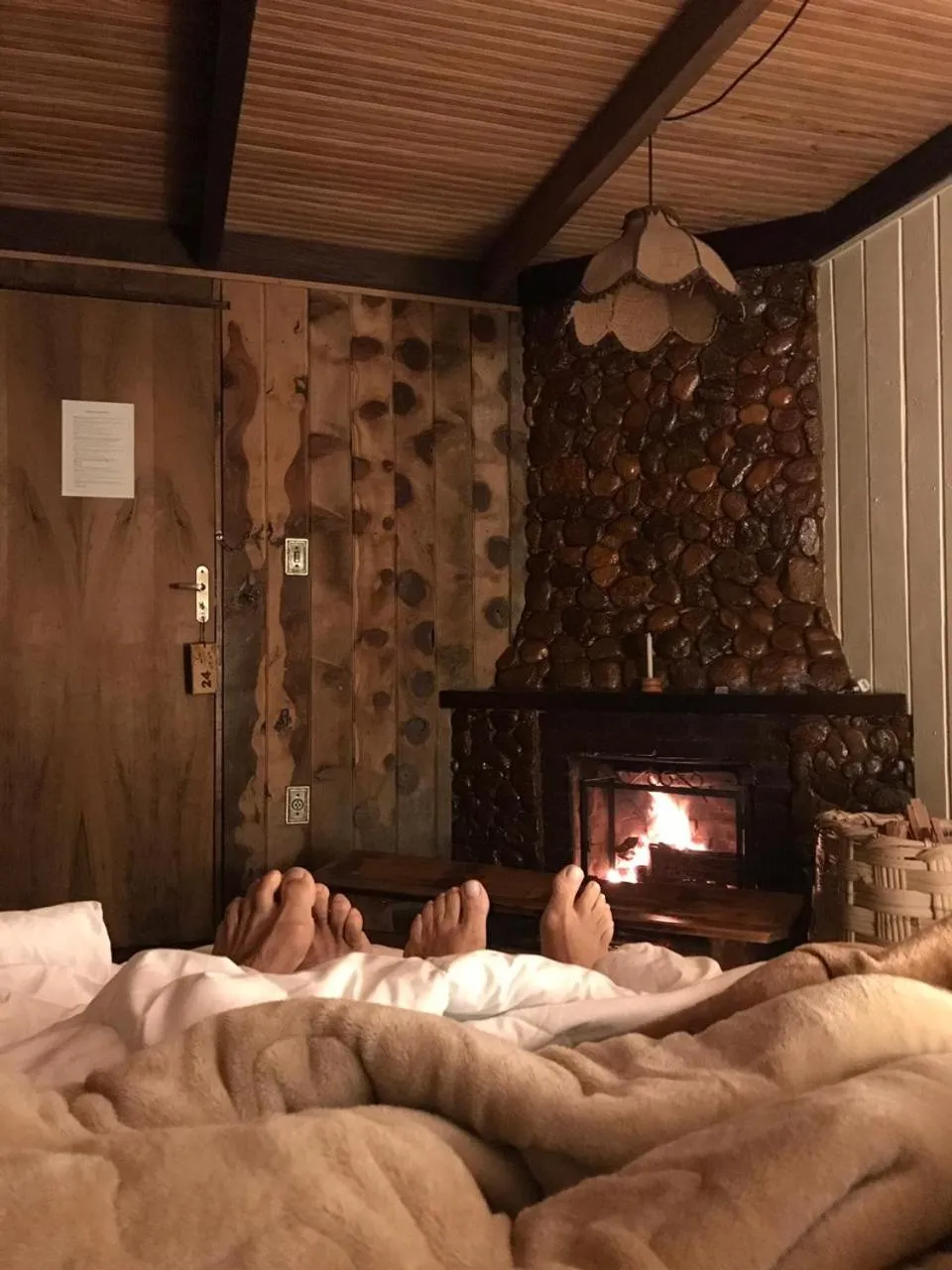 Bed in Hotel Refazenda