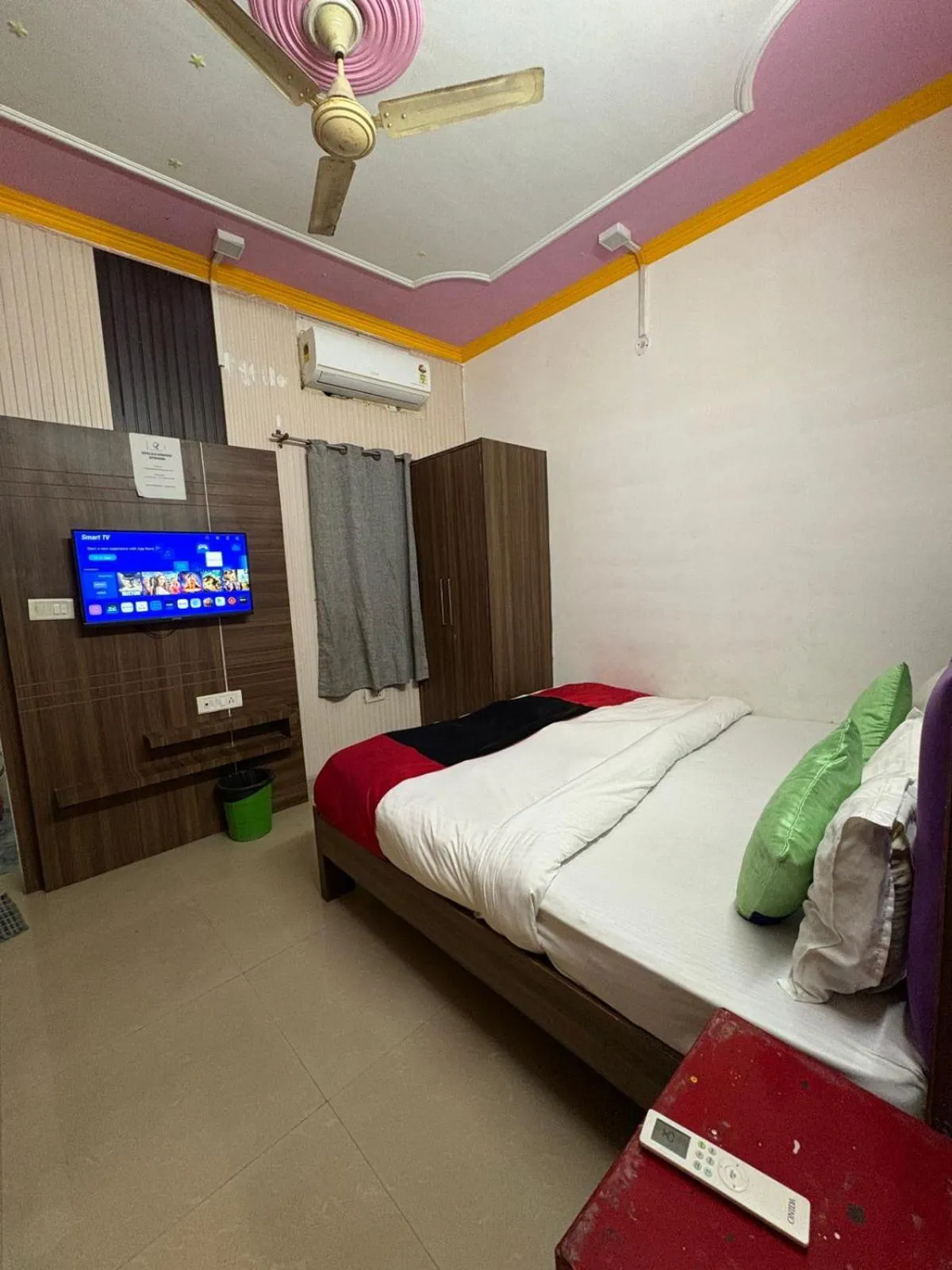 Bed in AD ressidency Hotel