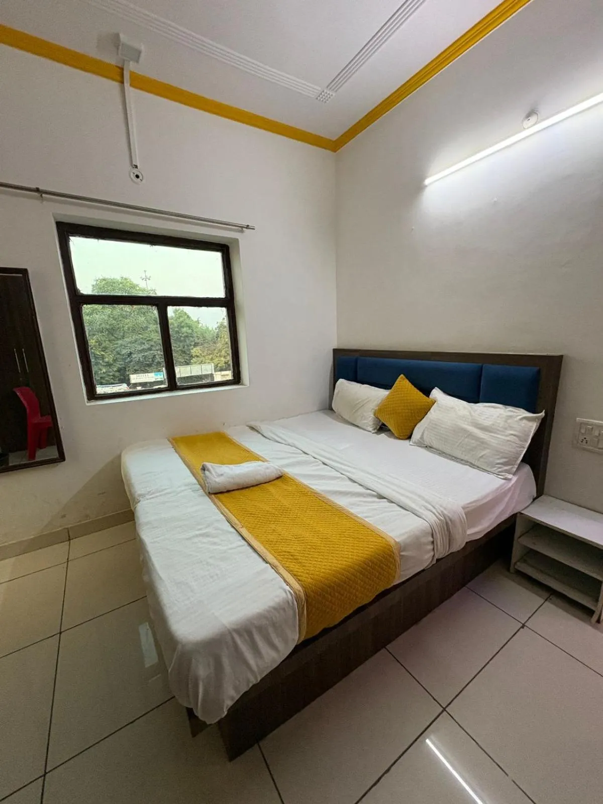 Bed in AD ressidency Hotel