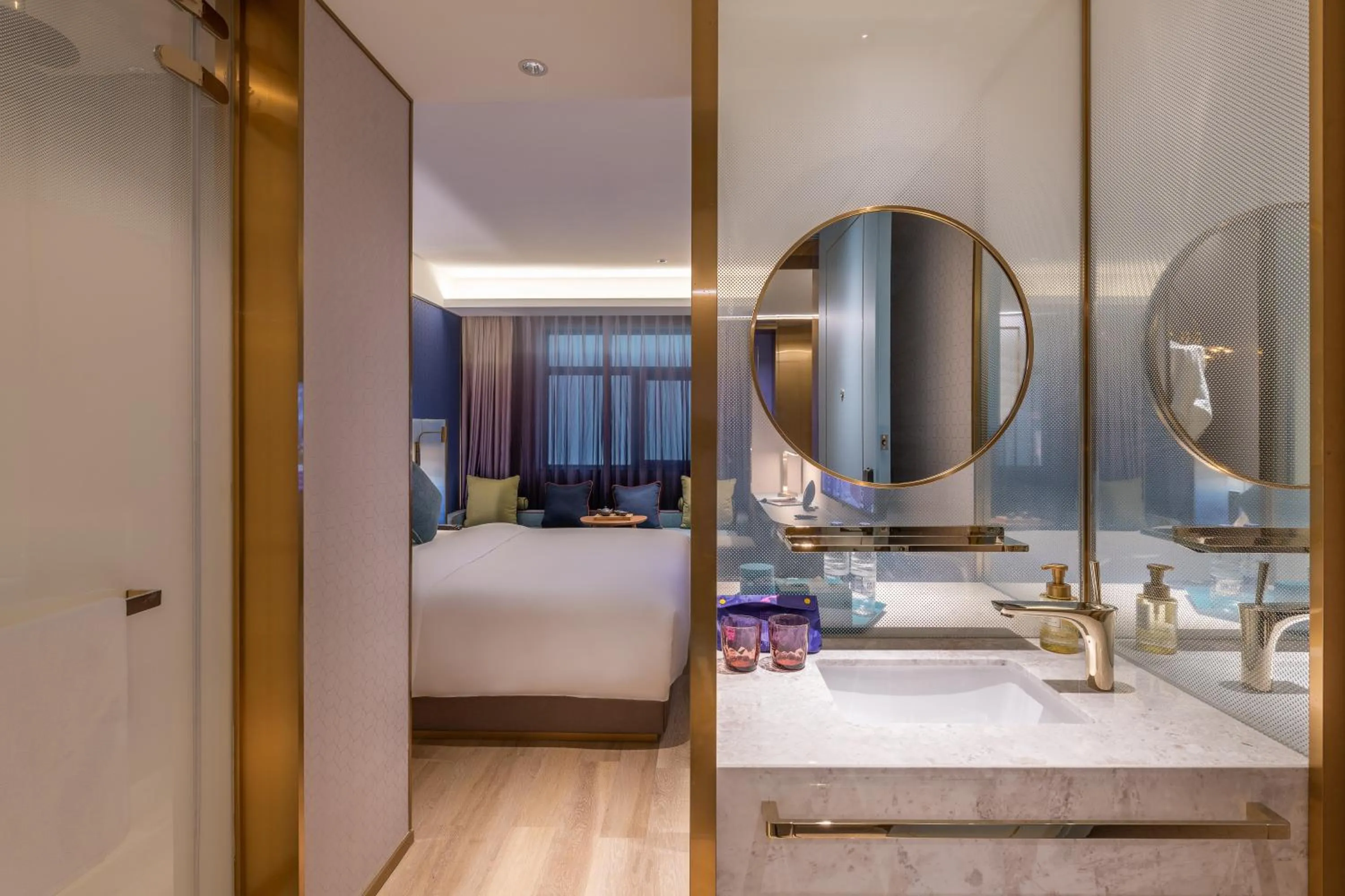 Bed in Manxin Hotel, Xi'an Bell Tower Muslim Quarter