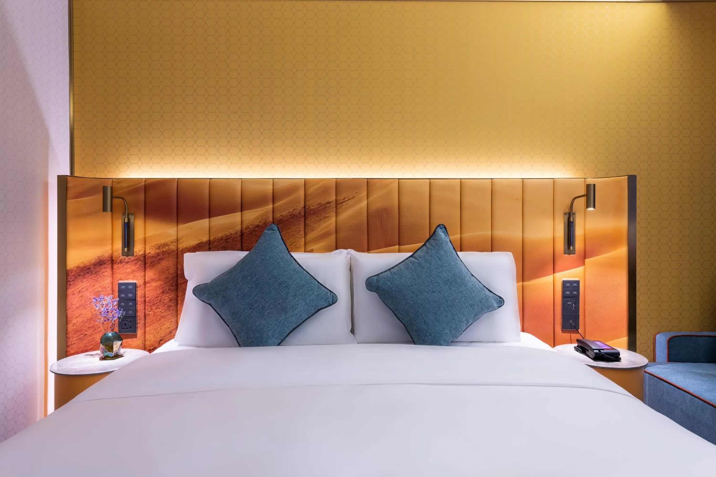 Bed in Manxin Hotel, Xi'an Bell Tower Muslim Quarter