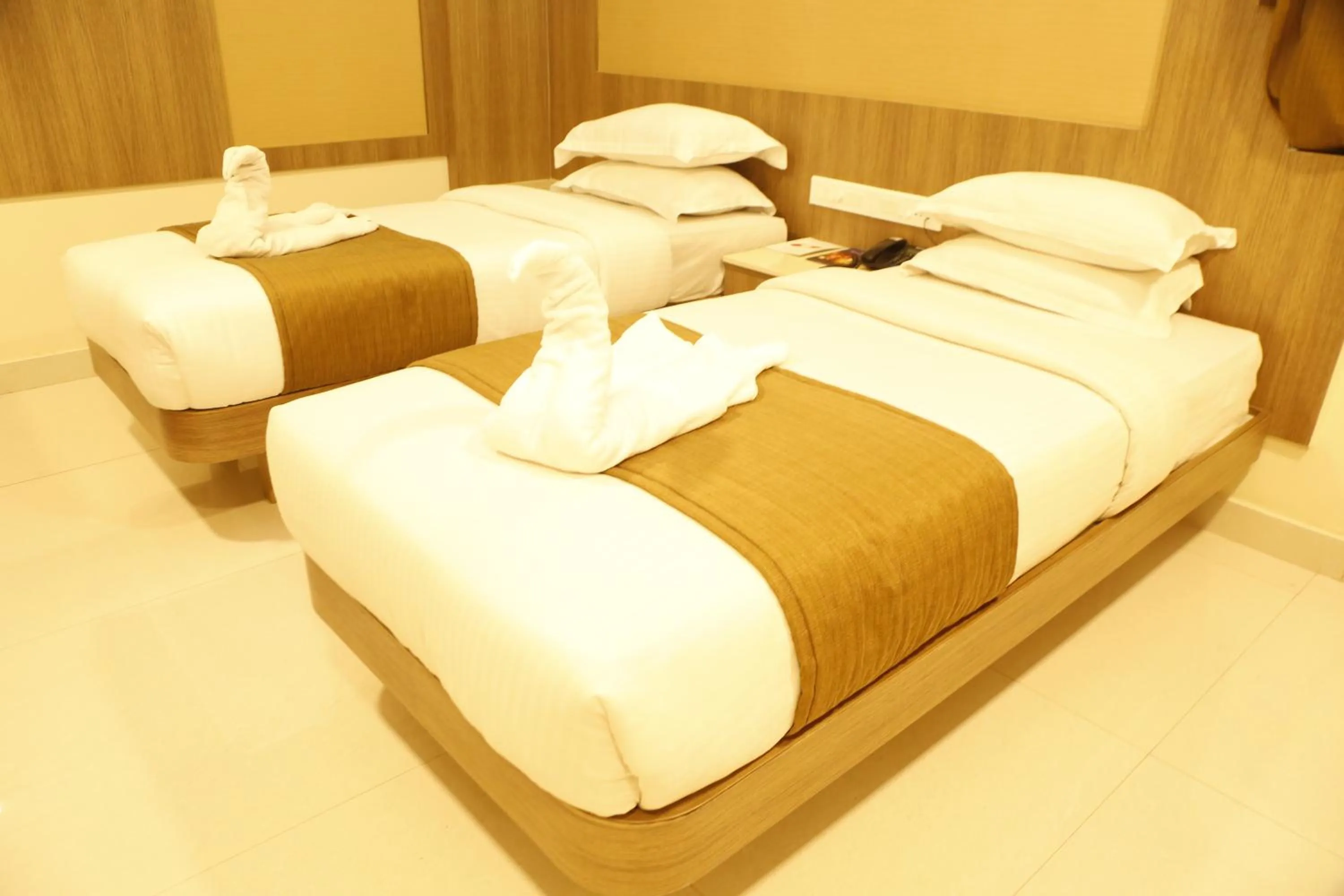 Bed in HOTEL GRAND PLAZzA