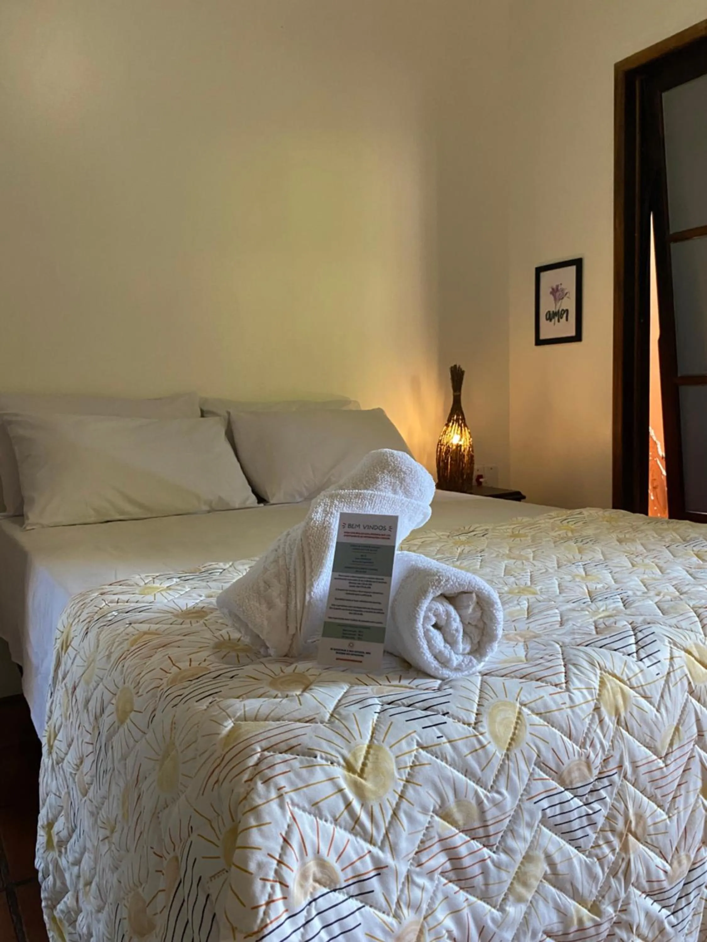 Bed in Pousada Paradise Ferrugem