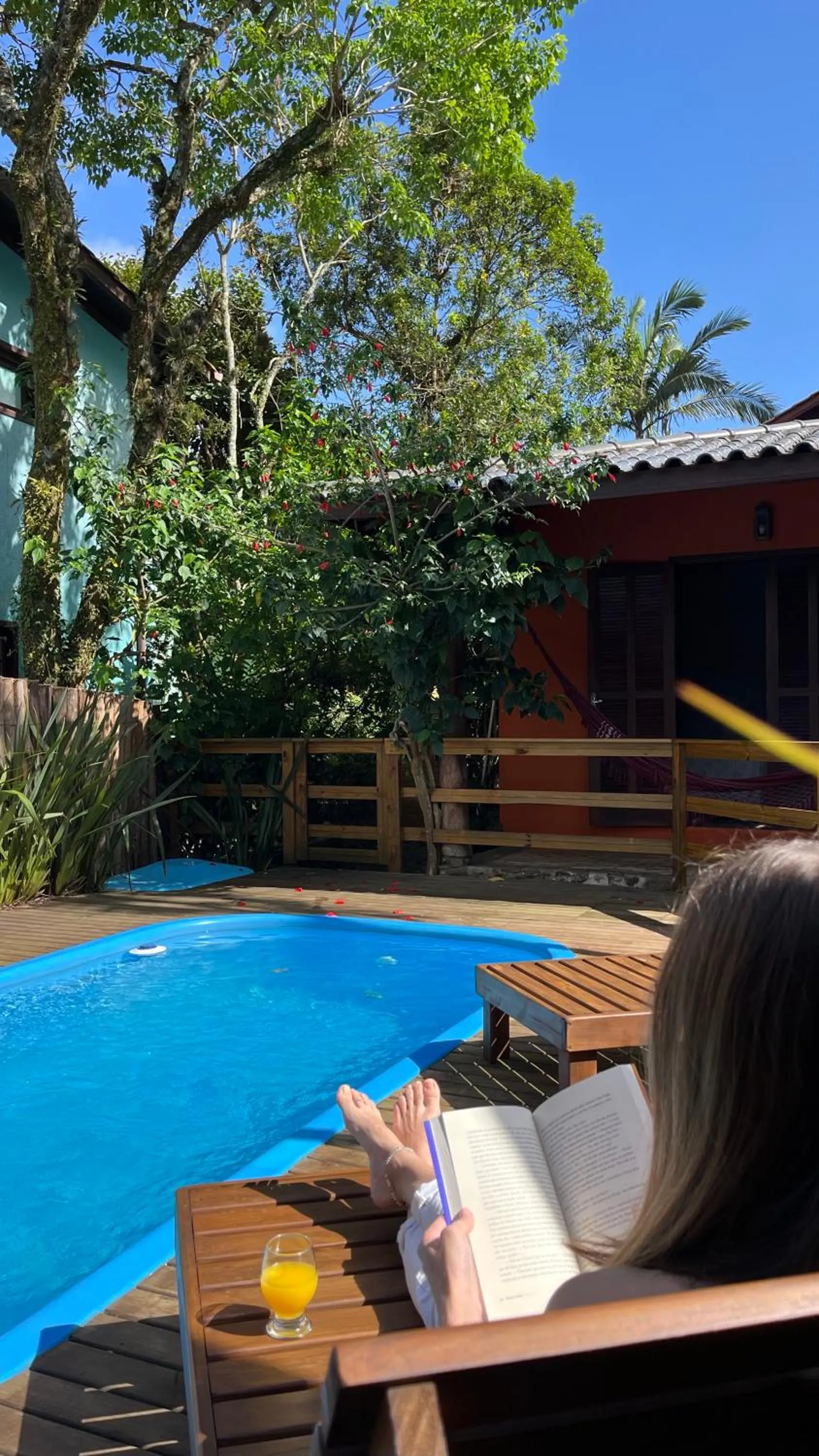 Pool view in Pousada Paradise Ferrugem