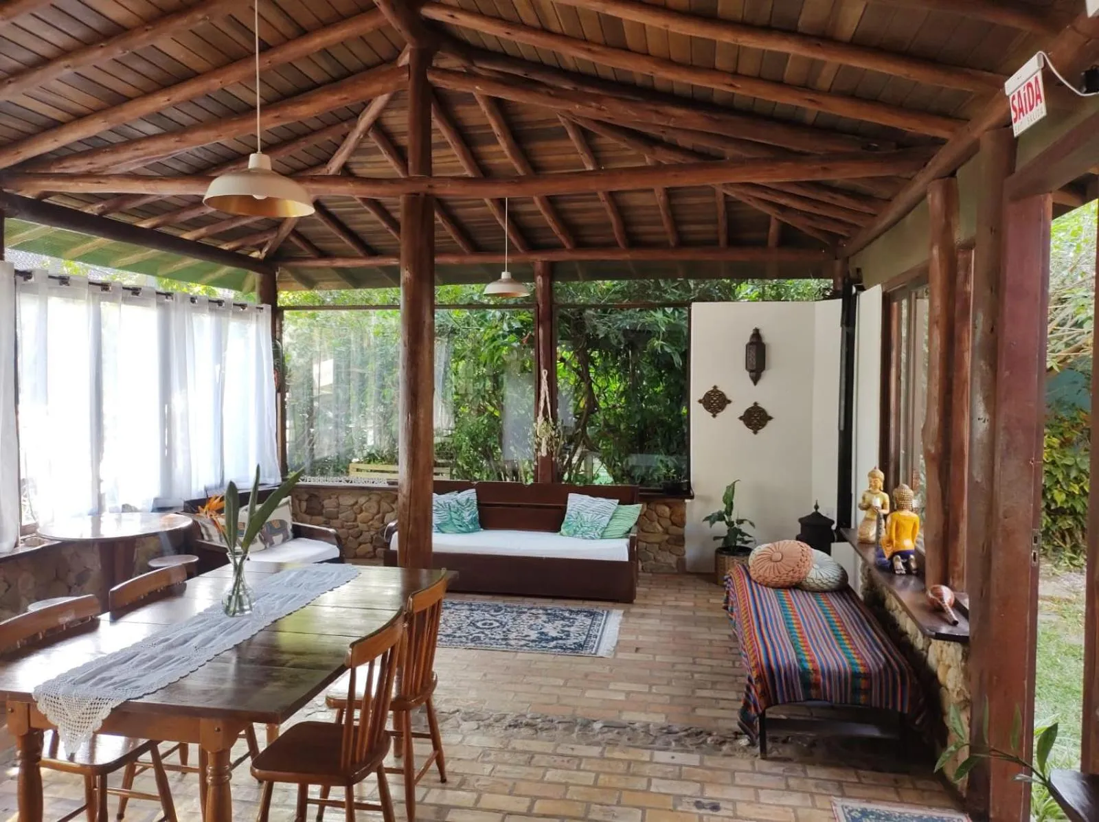 Living room in Pousada Paradise Ferrugem